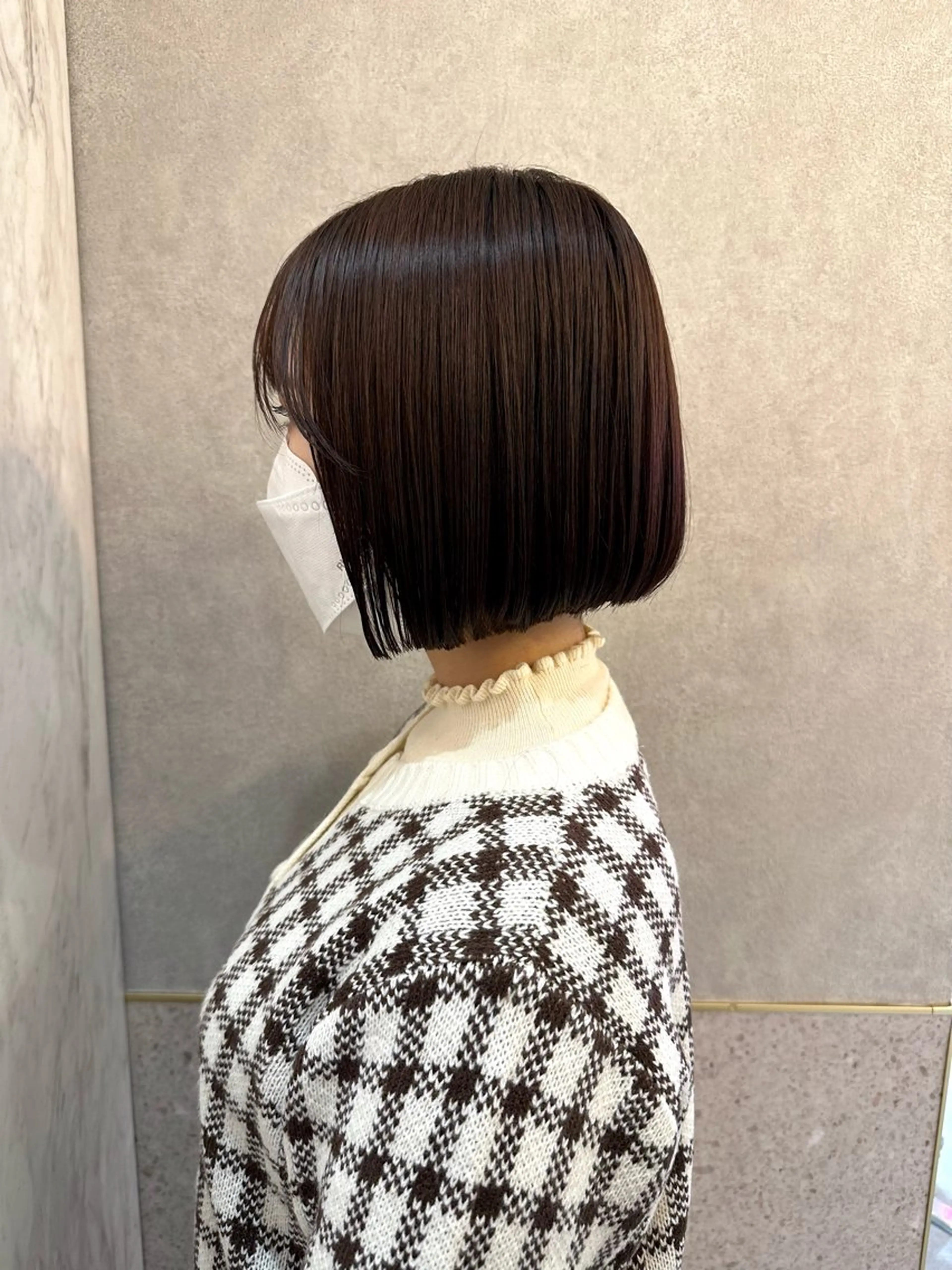 ショート カラー ブラウンカラー ダークブラウン ボブ 韓国風ヘア 新宿/韓国ヘア/ 韓国ボブ/Mayuのヘアスタイル