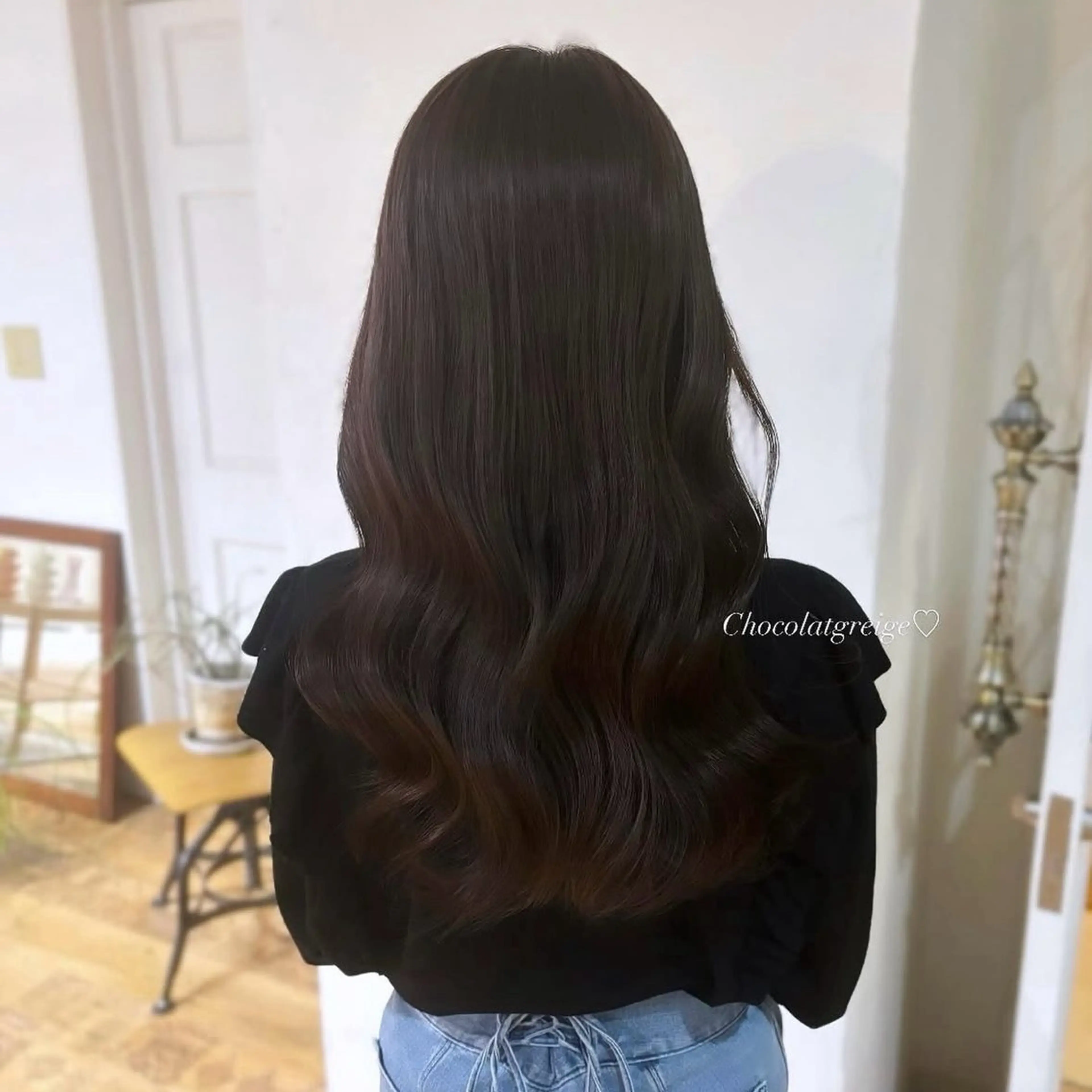 ロング カラー グレージュ AKIHO/矢場町 /モデル募集のヘアスタイル