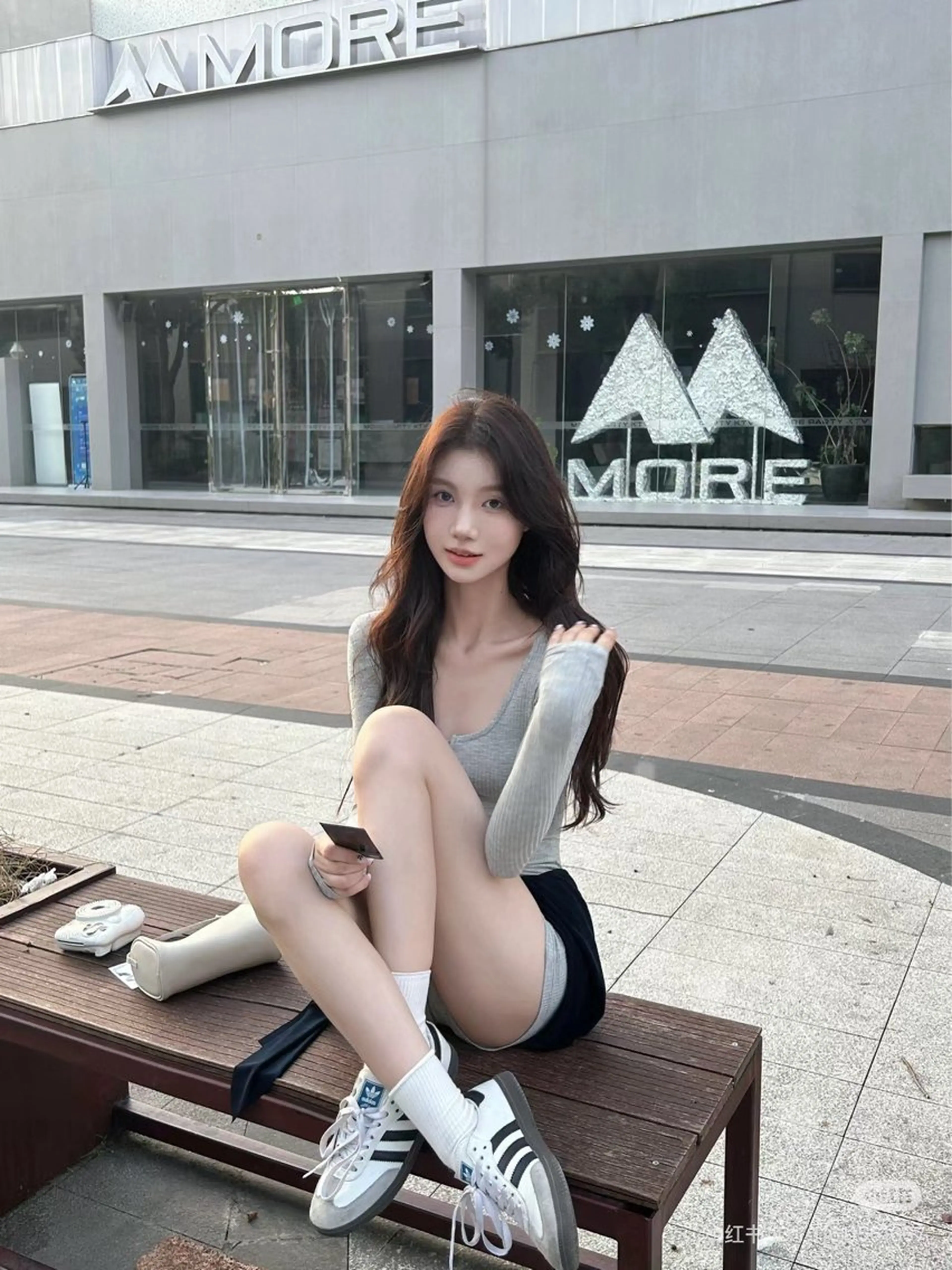 ロング 【韓国レイヤー特化 ハッシュカット】のヘアスタイル