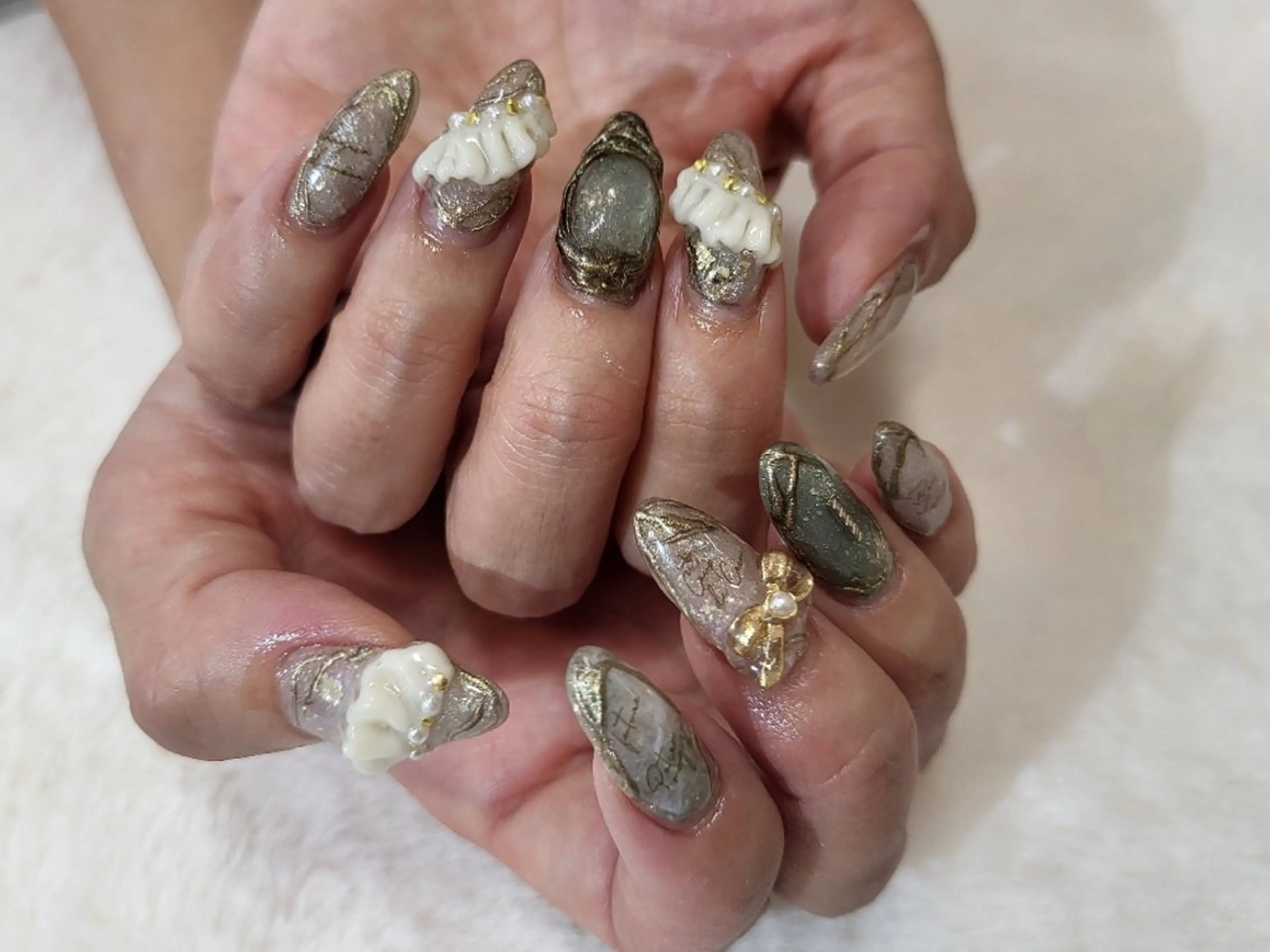 ネイル アートネイル 持ち込み ハンドネイル ハンドケア 心斎橋Salon Epokkuのネイルデザイン