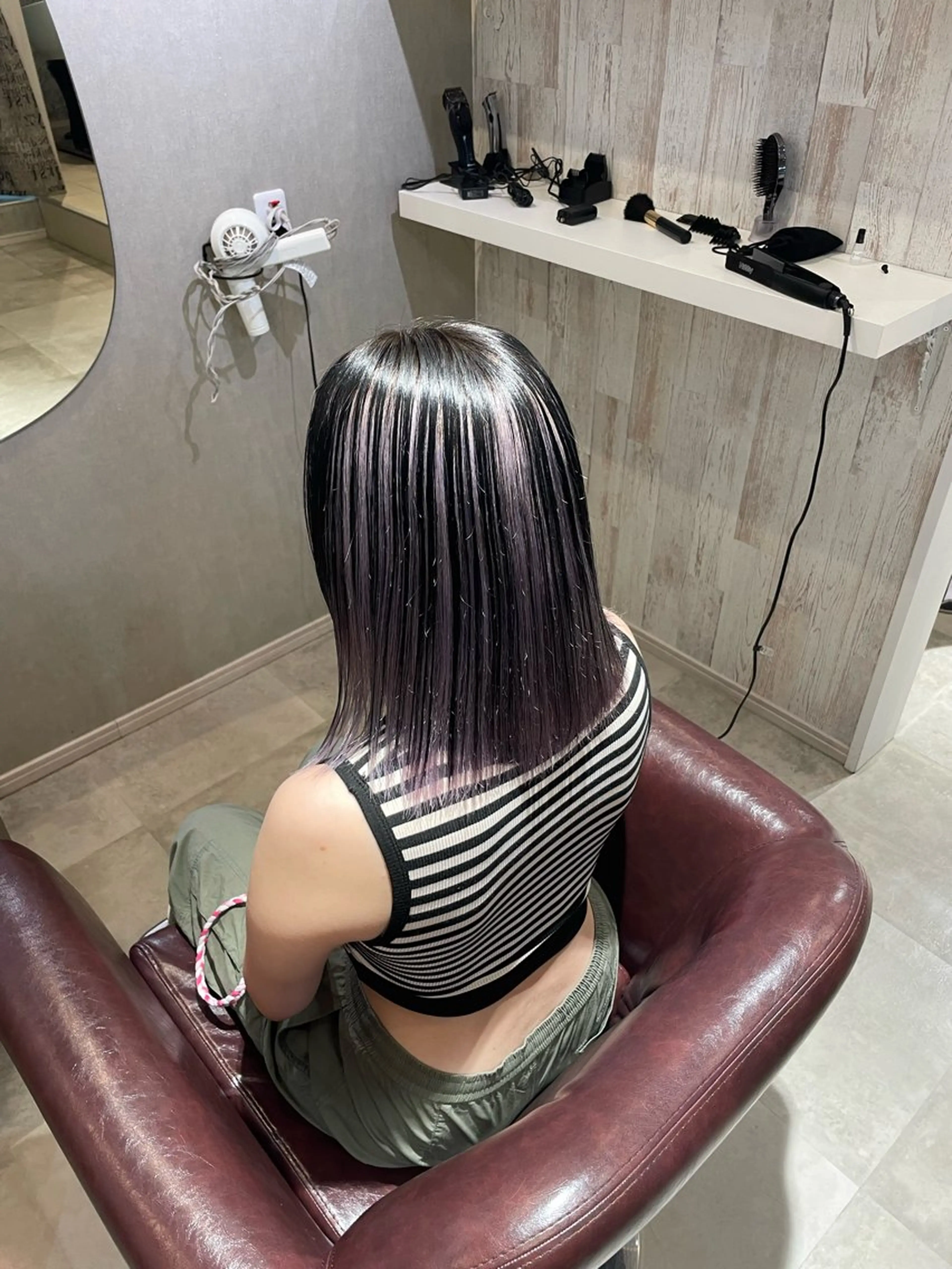 ミディアム カラー ヘアアレンジ ヘアカラー ヘアセット 小野寺祐希人 Calbariのヘアスタイル