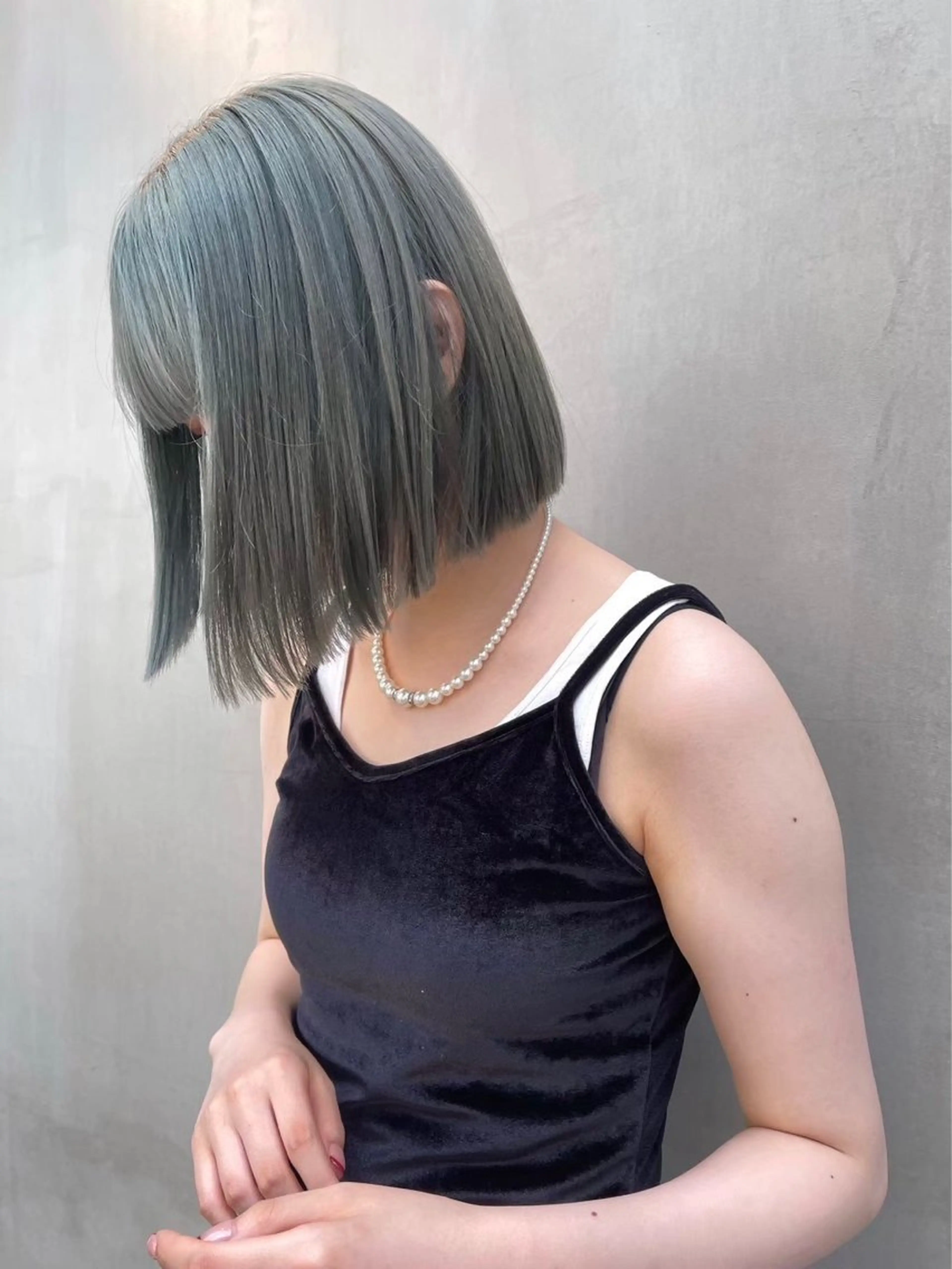 ミディアム パーマ 竹之内竜矢のヘアスタイル