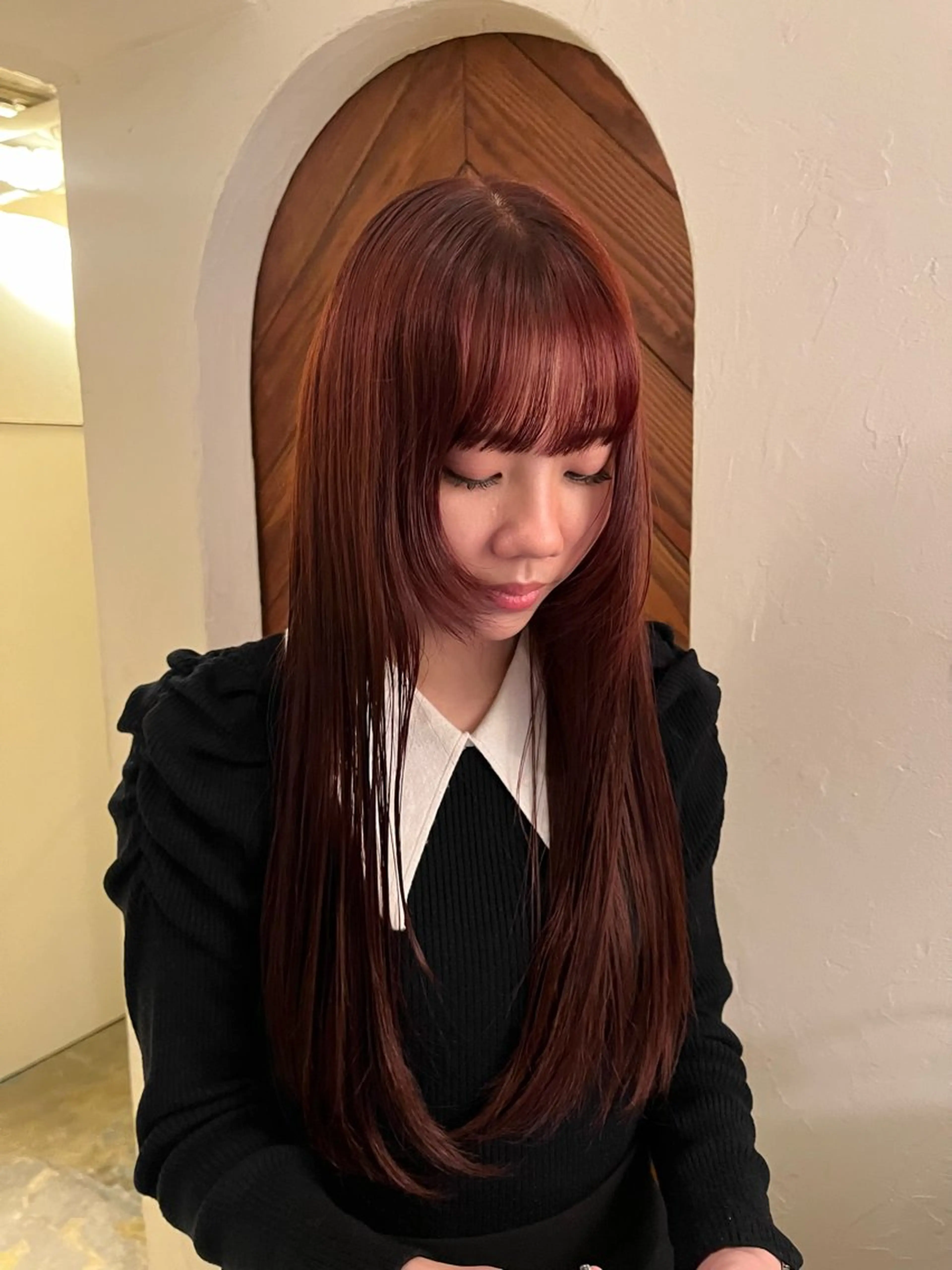 ロング カラー 加藤好/カットモデル /暖色カラー🍒🧡のヘアスタイル