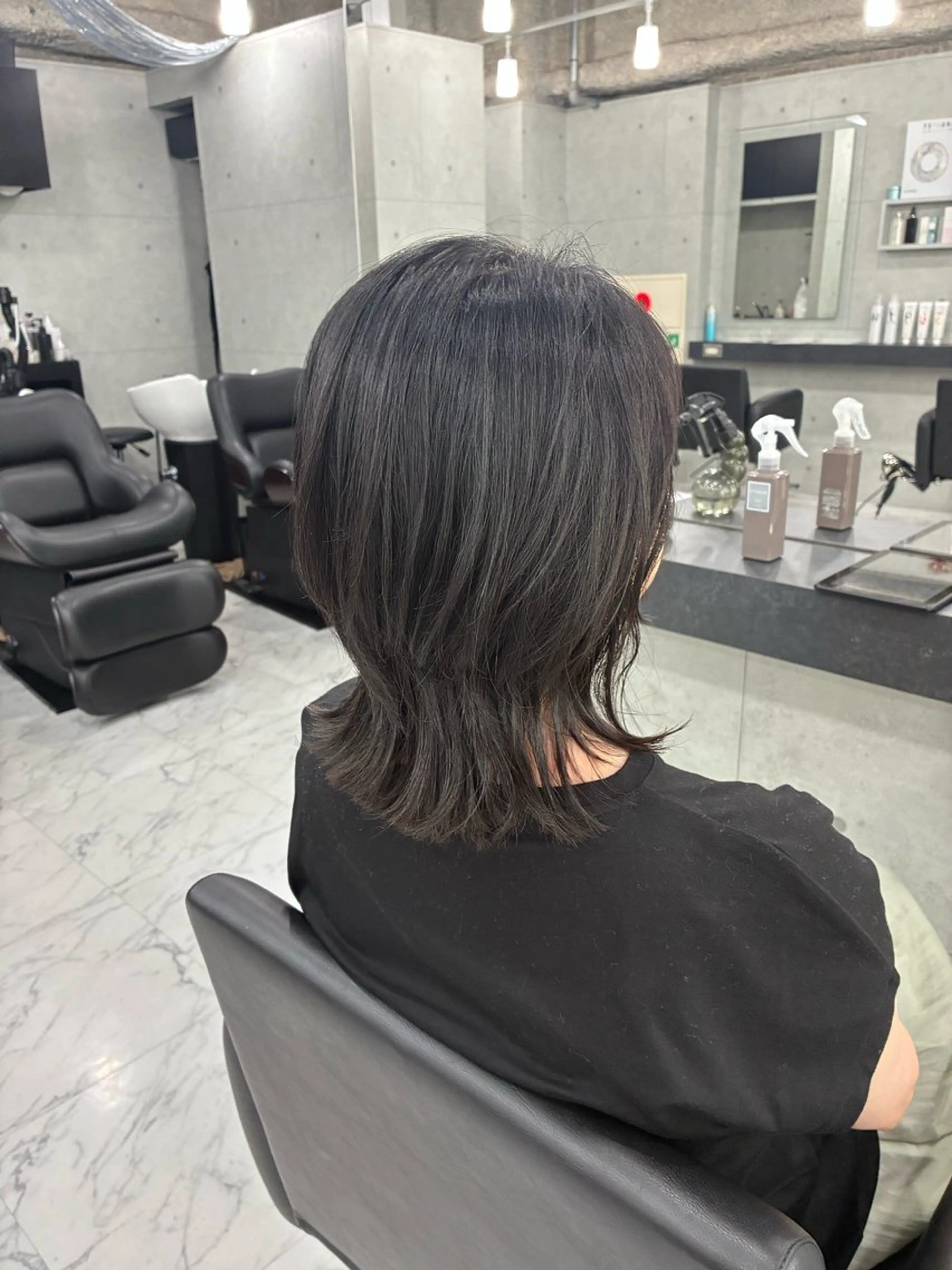 ミディアム カラー パーマ レイヤーカット カット ヘアカラー トリートメント Endearing所属・Endearing 北澤那未🌟銀座のヘアスタイル
