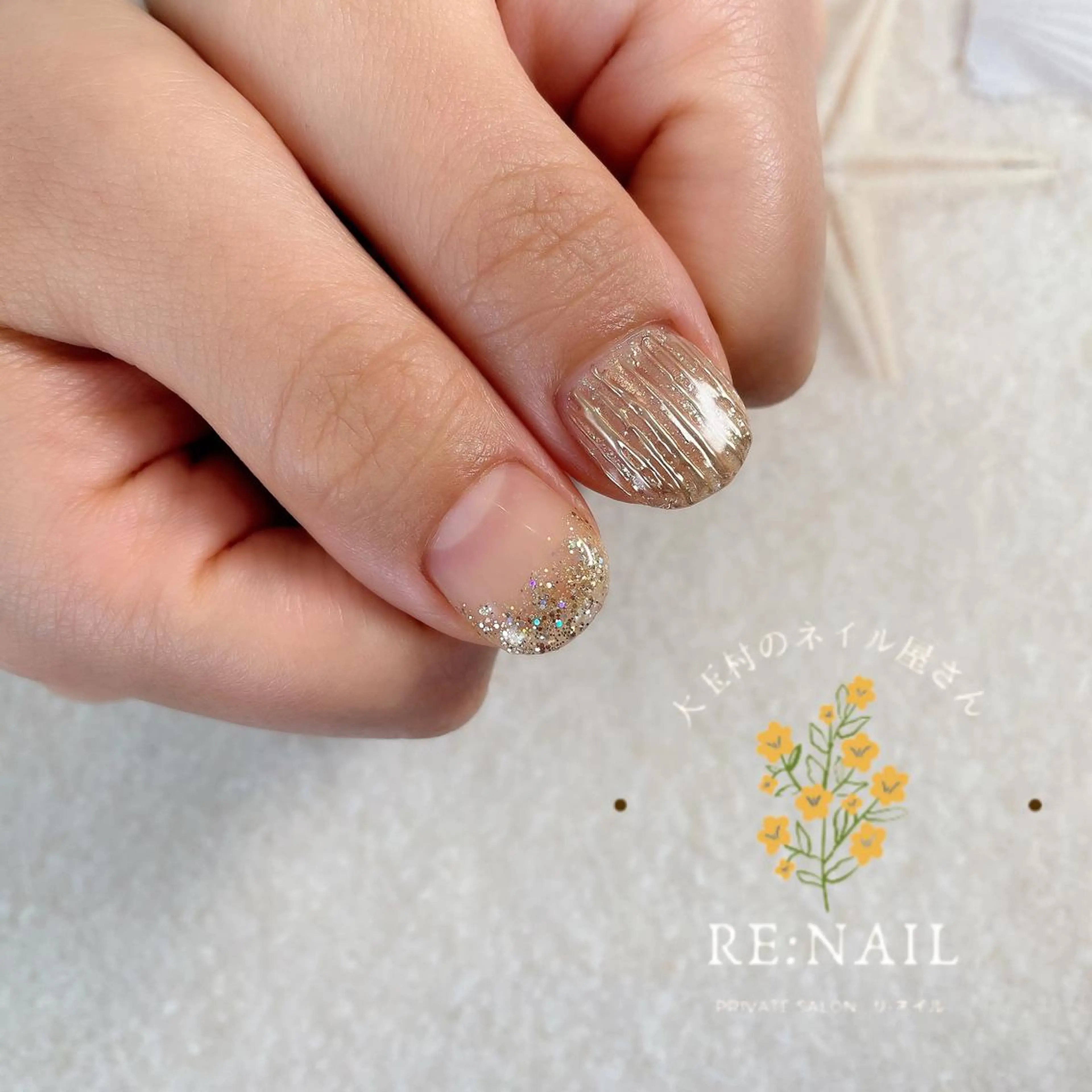 ネイル ミラーネイル かんの りなのネイルデザイン