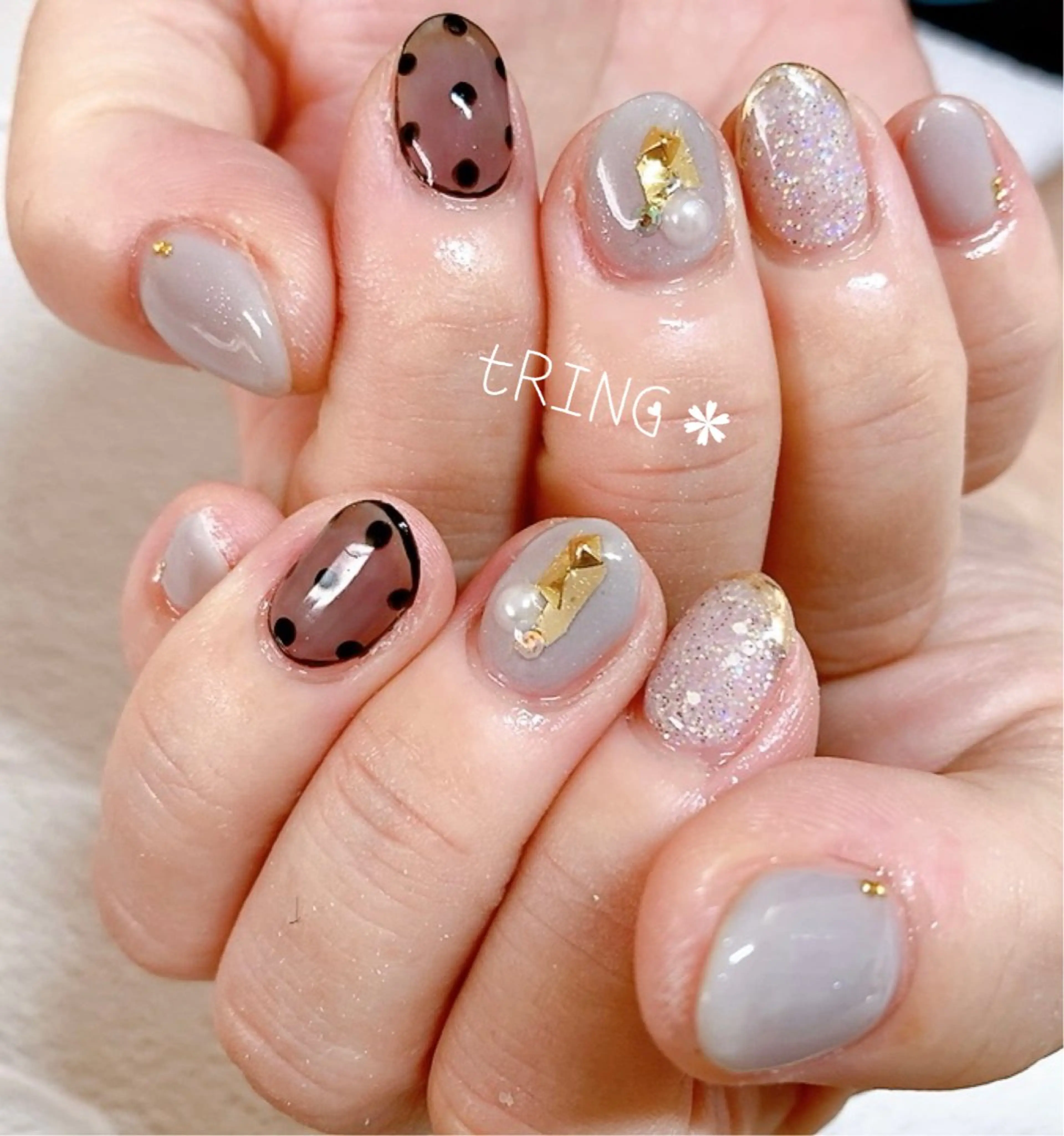 ネイル ハンドネイル tRING* しいの木台のネイルデザイン
