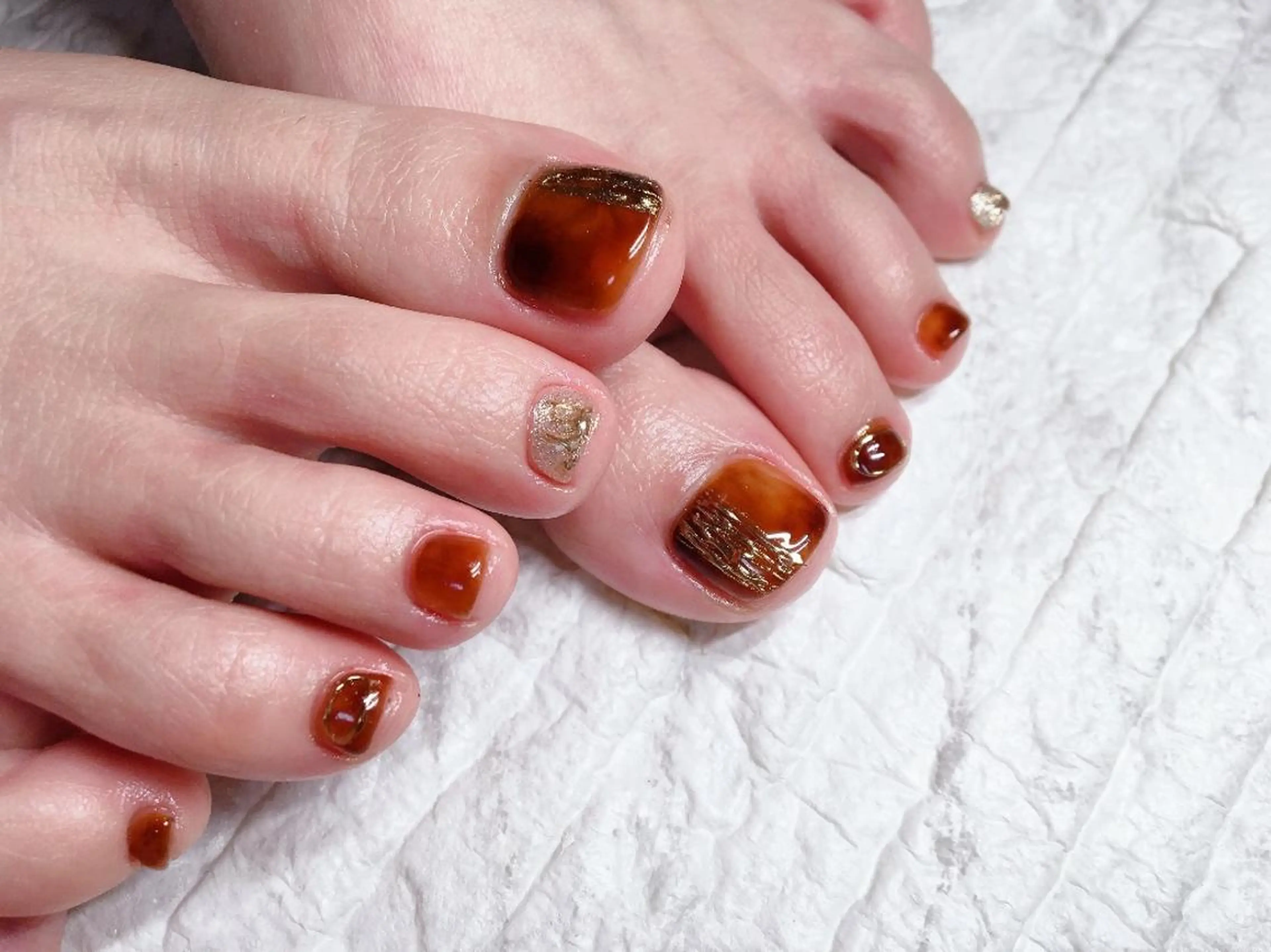 ネイル フットネイル 佐藤 結衣のネイルデザイン