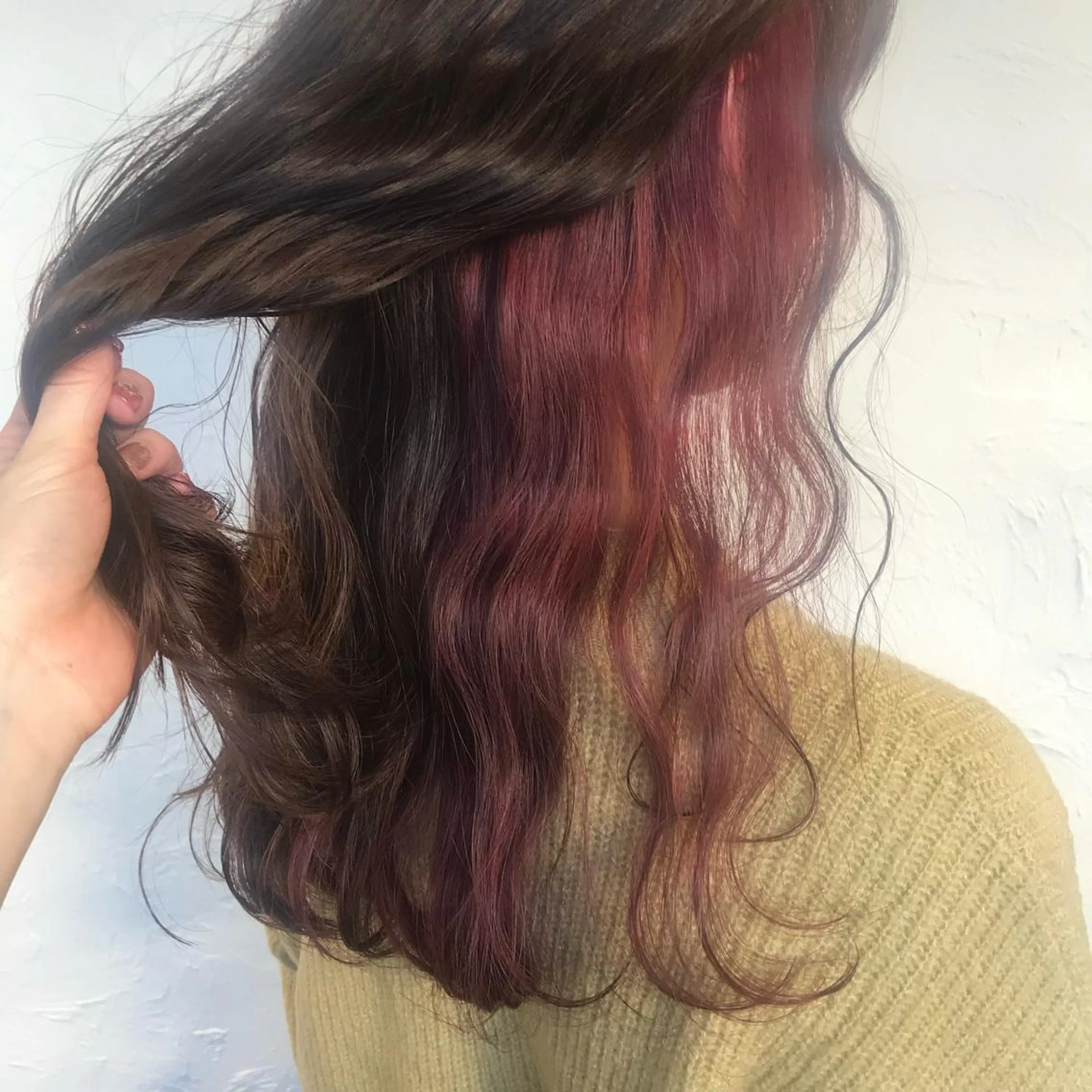 セミロング カラー Joule銀座 石山あやのヘアスタイル