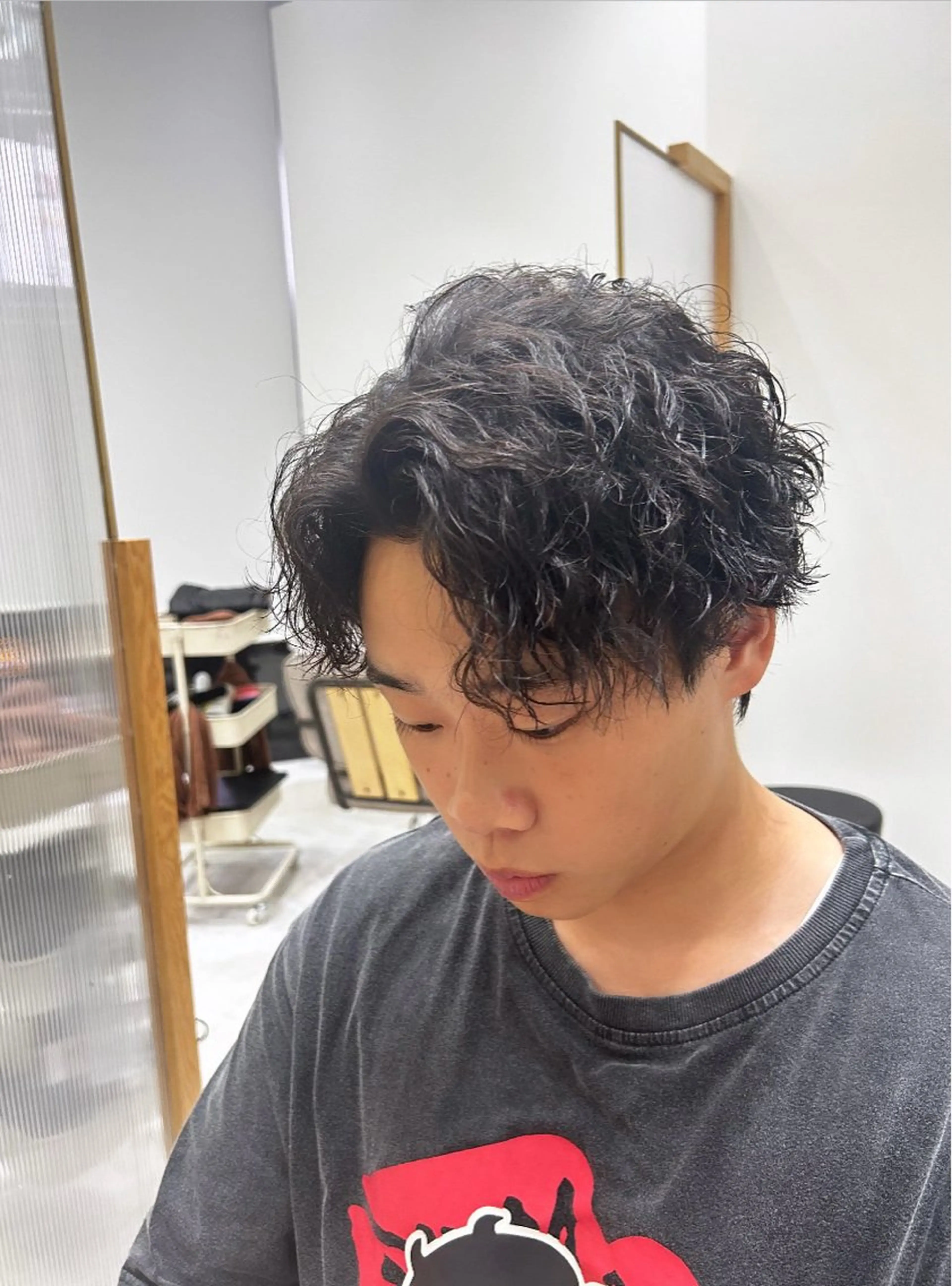 メンズ カット パーマ トリートメント メンズ特化美容師👾 チカのヘアスタイル