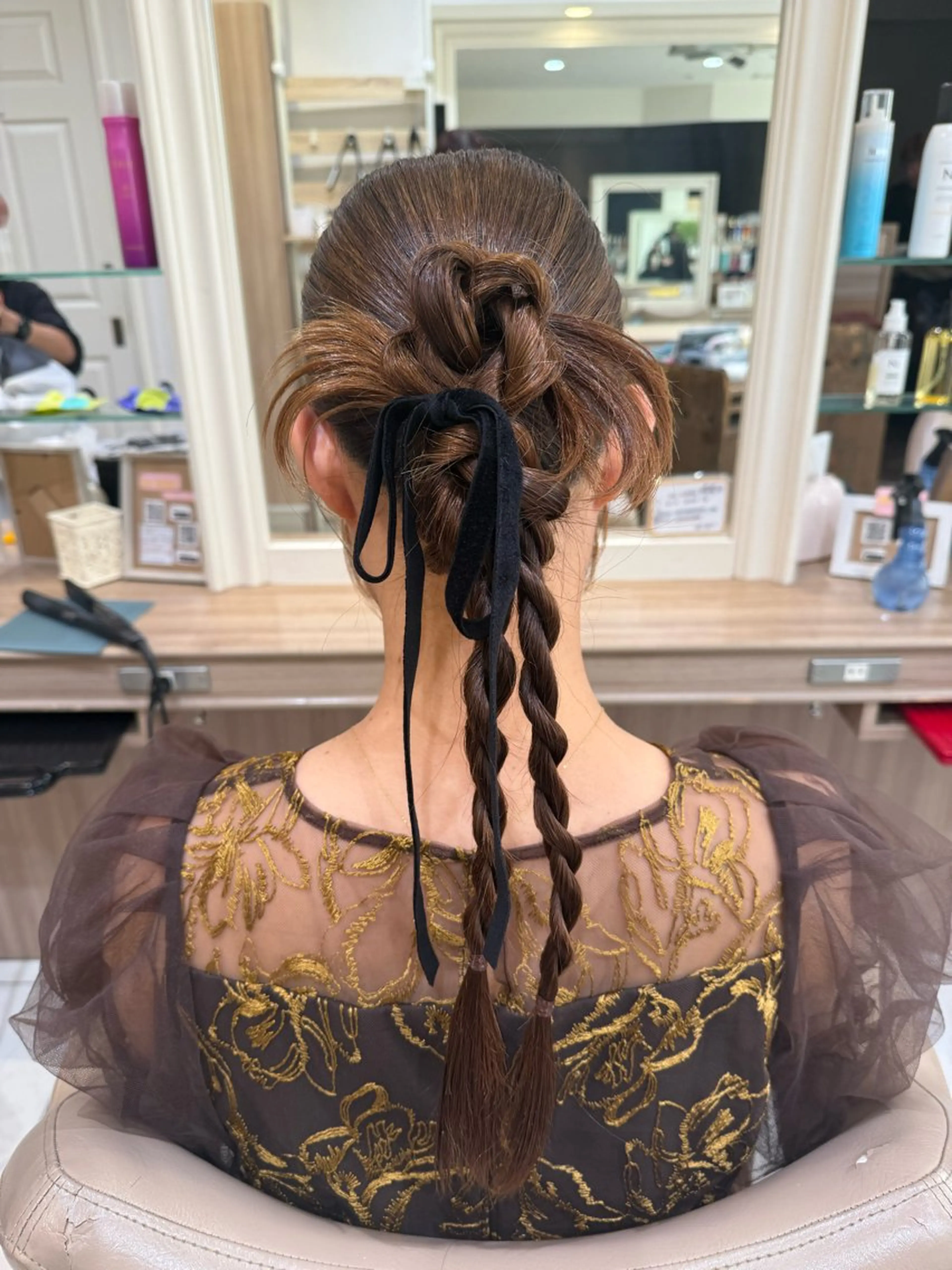 ロング ヘアアレンジ ヘアセット 韓国ヘアメイク🎀/ 縮毛矯正✨山本媛香のヘアスタイル