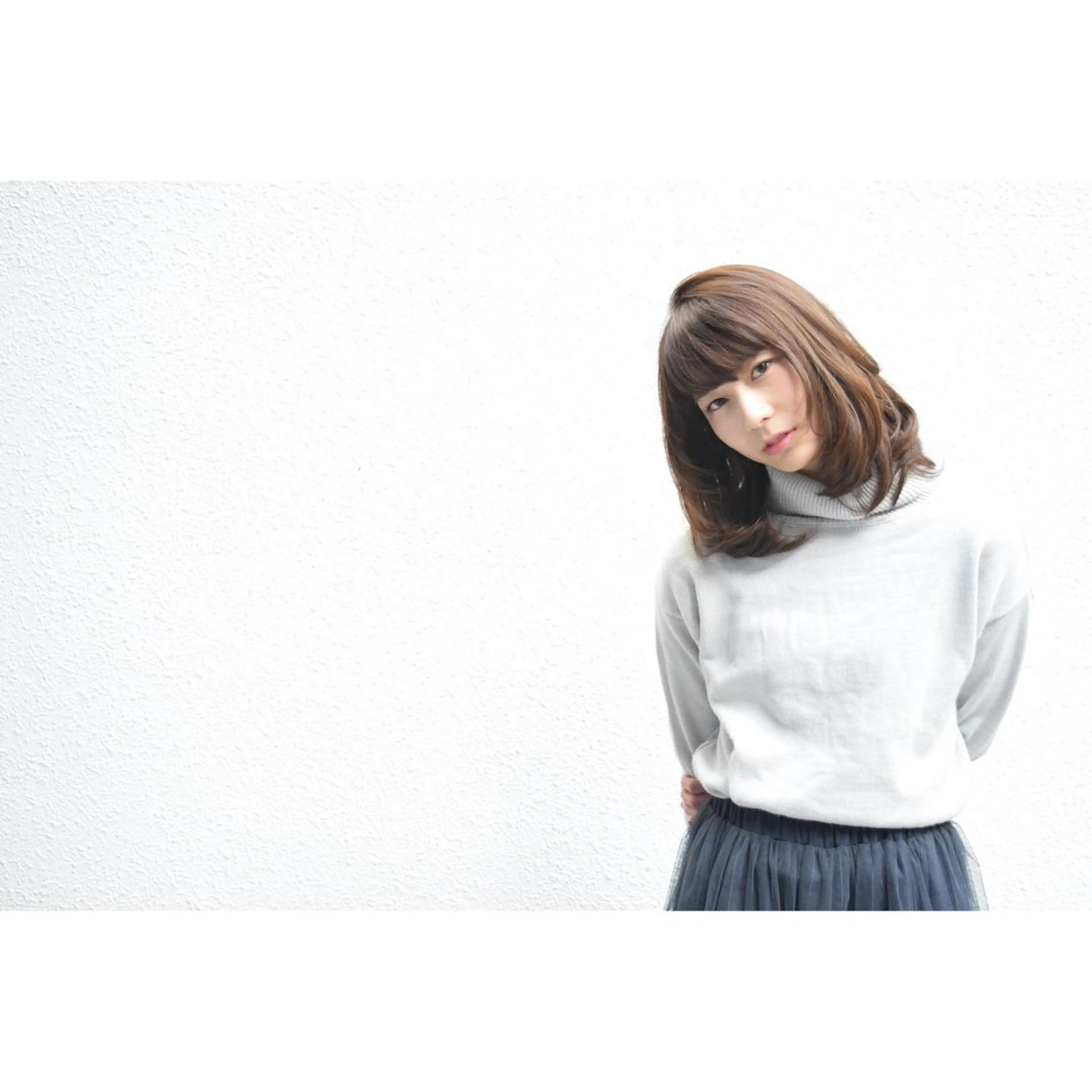 ミディアム カラー 嶋佐 昌大 シマサマオのヘアスタイル