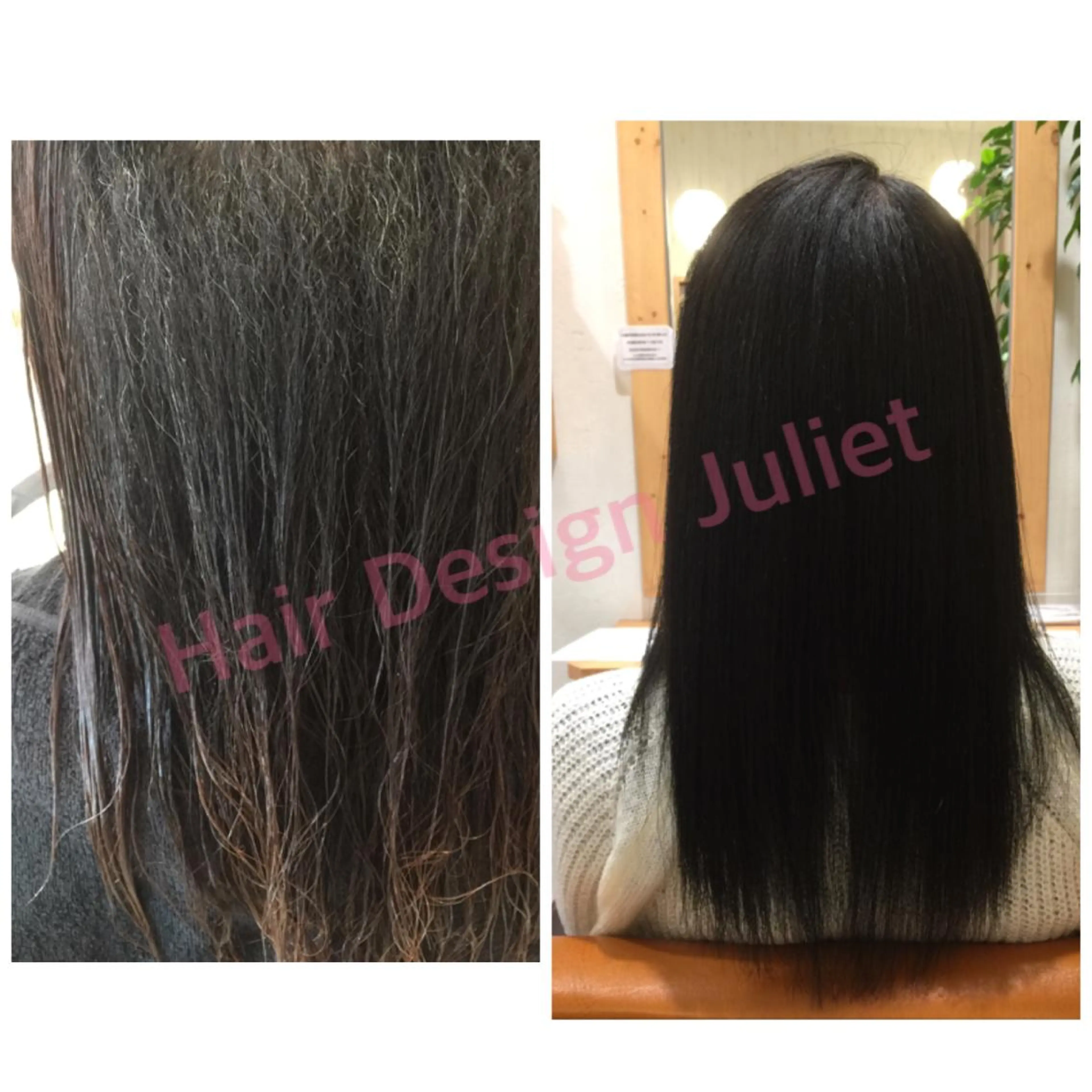 セミロング ロング カラー 髪質改善 縮毛矯正 ツヤ髪専門美容師 桑原　和誠のヘアスタイル