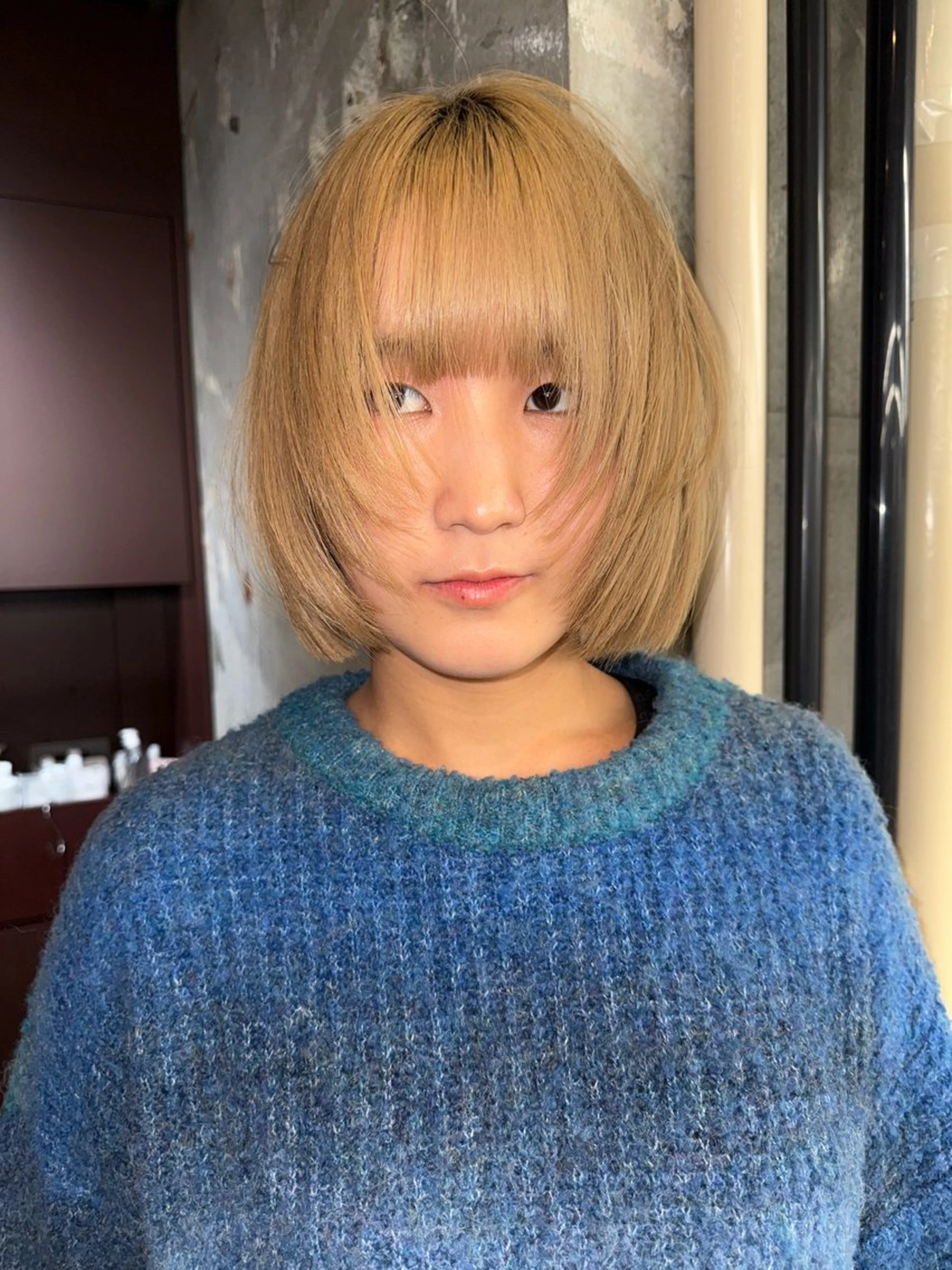 ミディアム 鶴舞ショートカット モデルnanamiのヘアスタイル