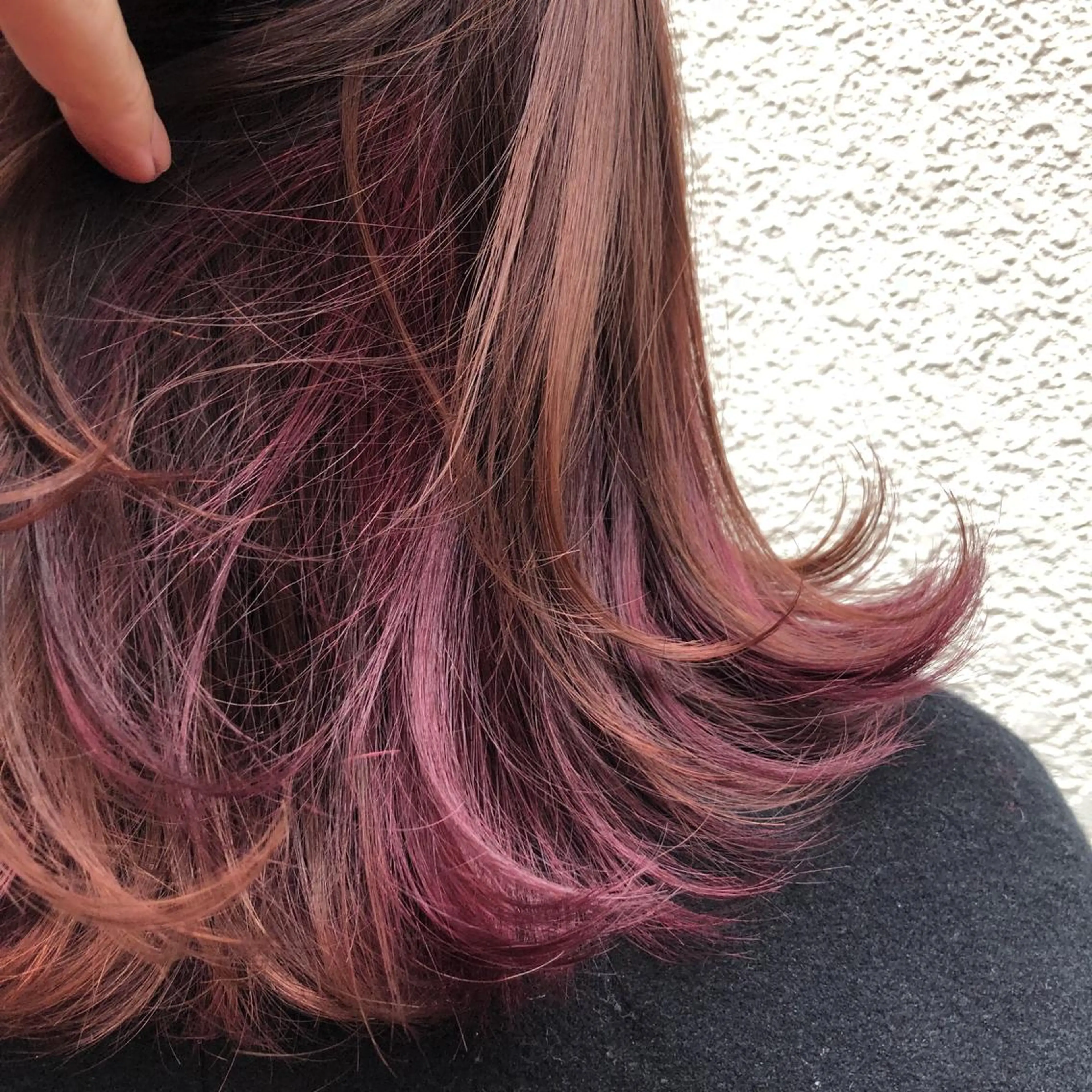 ミディアム カラー パーマ ヘアアレンジ インナーカラー 脱白髪染め特化GBG 自由が丘所属・【白髪ぼかし 専門GBG】自由が丘のヘアスタイル