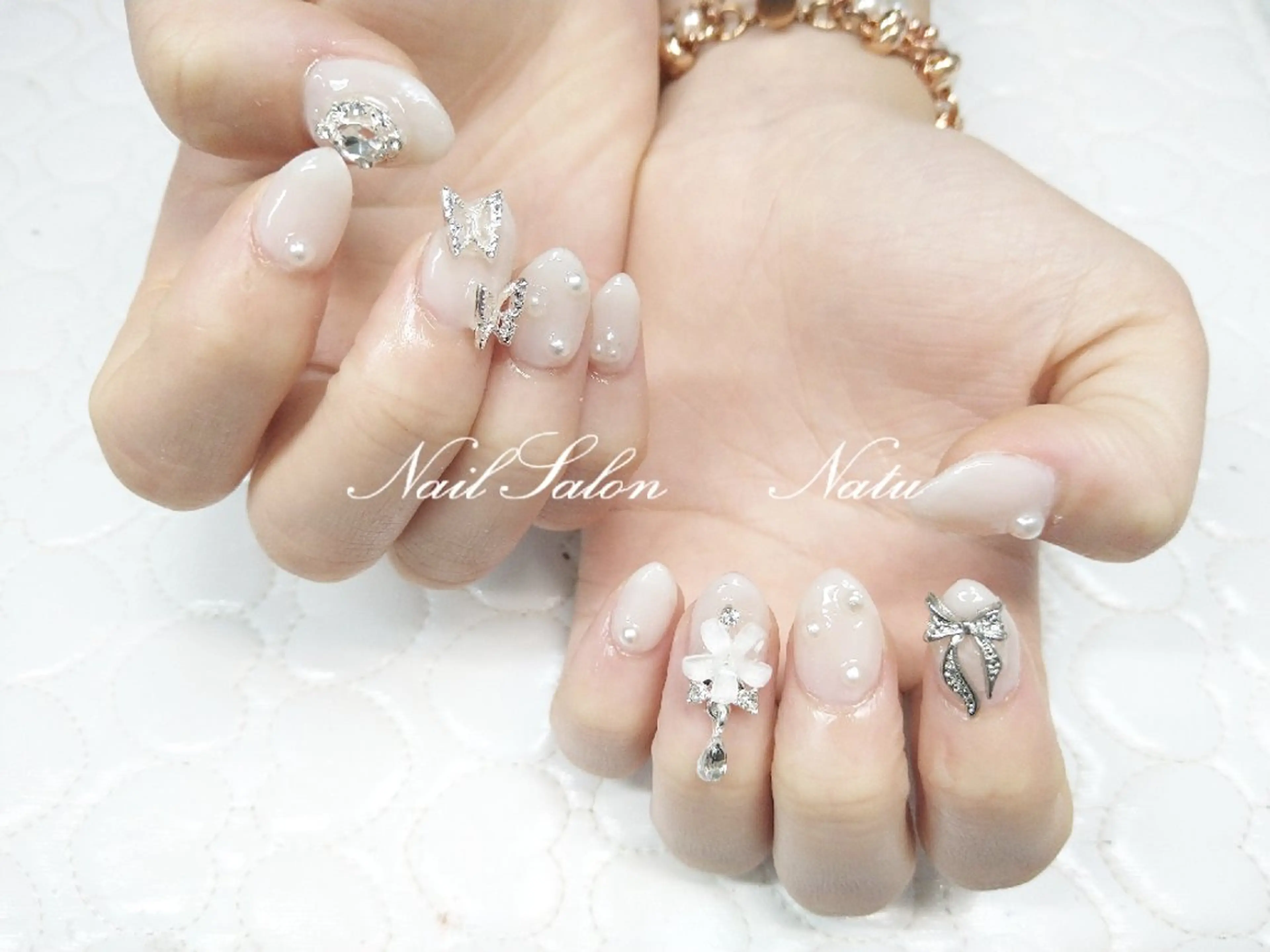 ネイル 長さ出し ショートネイル nailsalon　 Natuのネイルデザイン