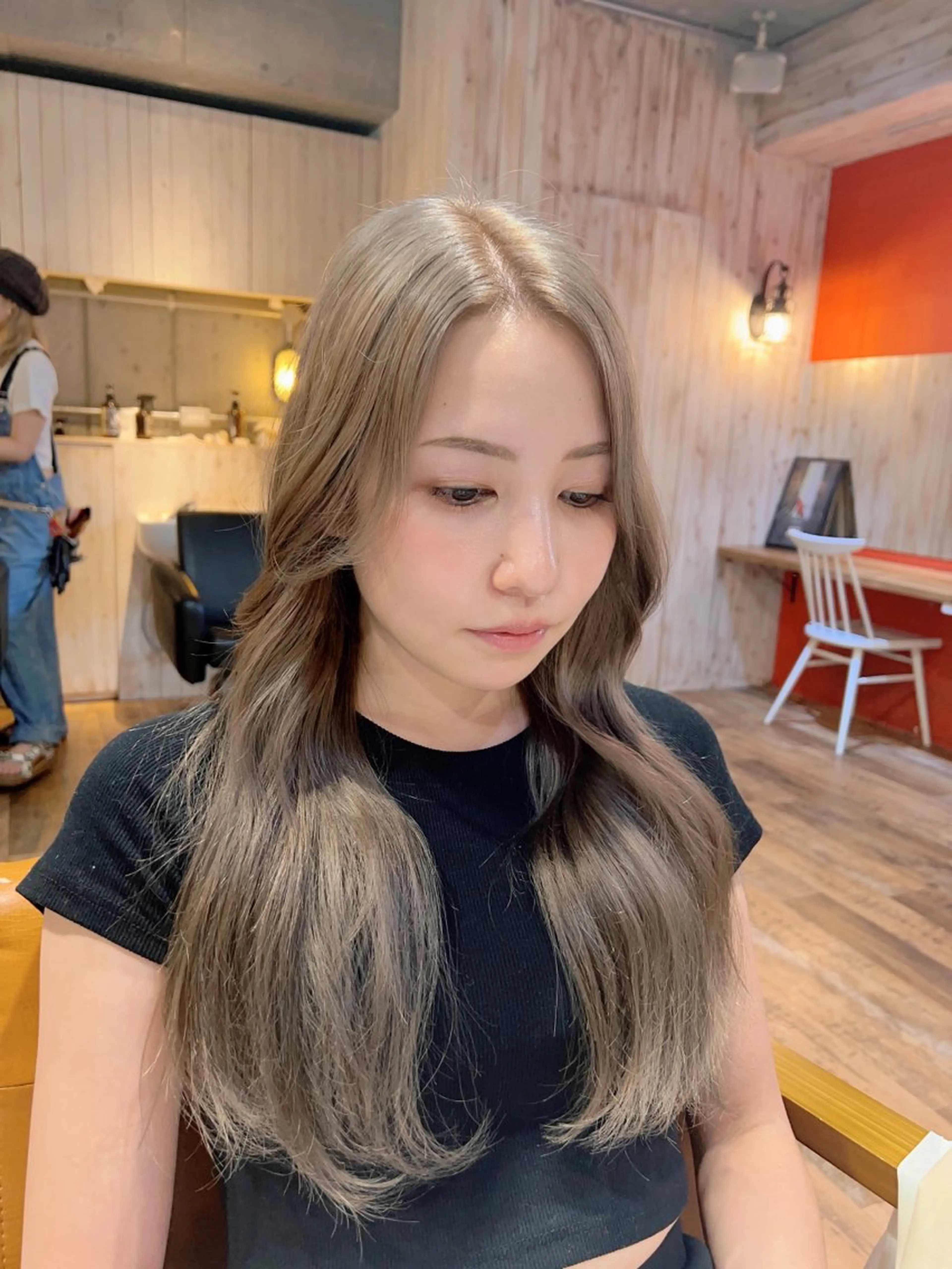 ロング カラー ヘアカラー トリートメント 🎨デザイン🥇 美髪・艶髪　日暮千敬のヘアスタイル