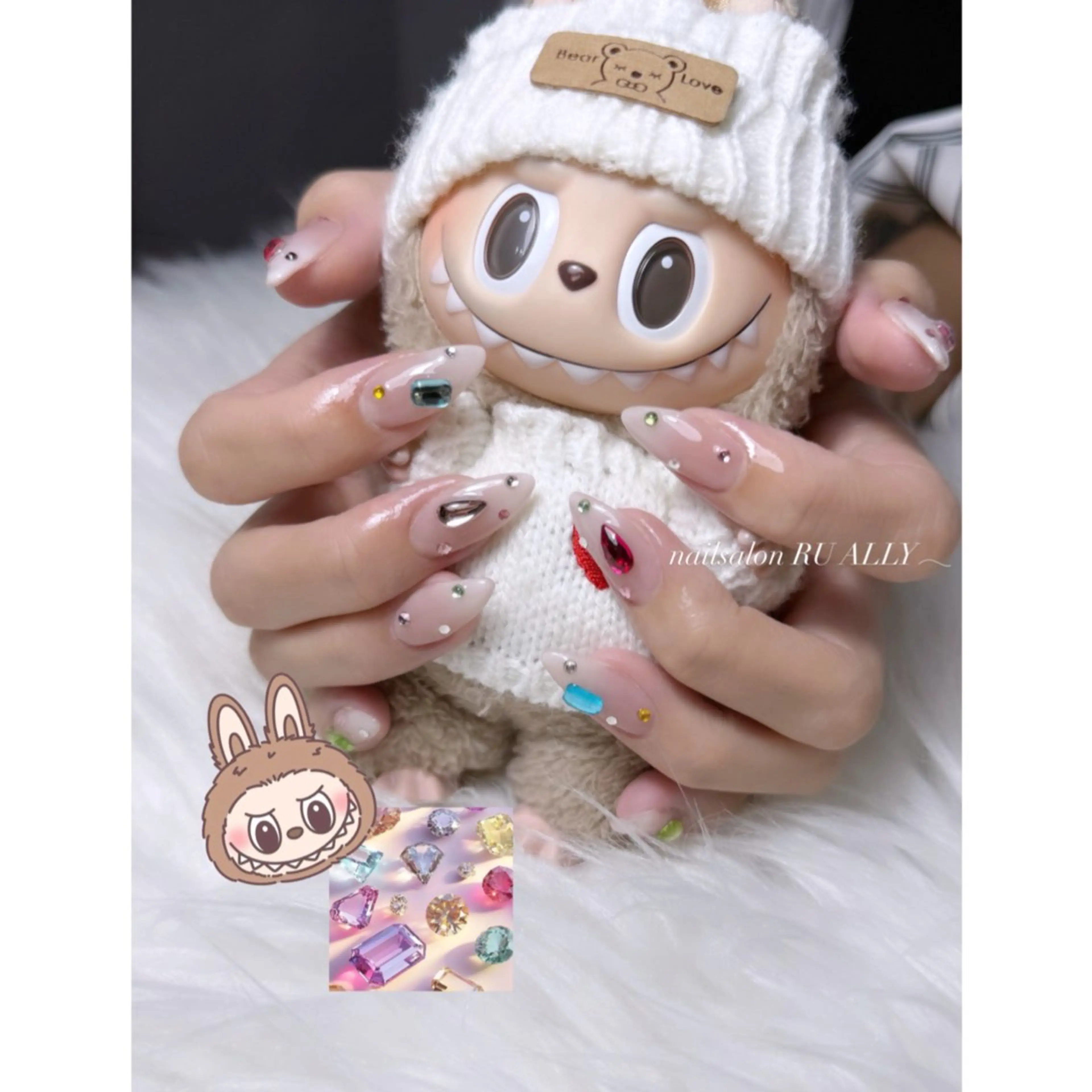 ロング ハンドネイル nailsalon RU ALLY所属・nailsalon RUALLY レイのネイルデザイン