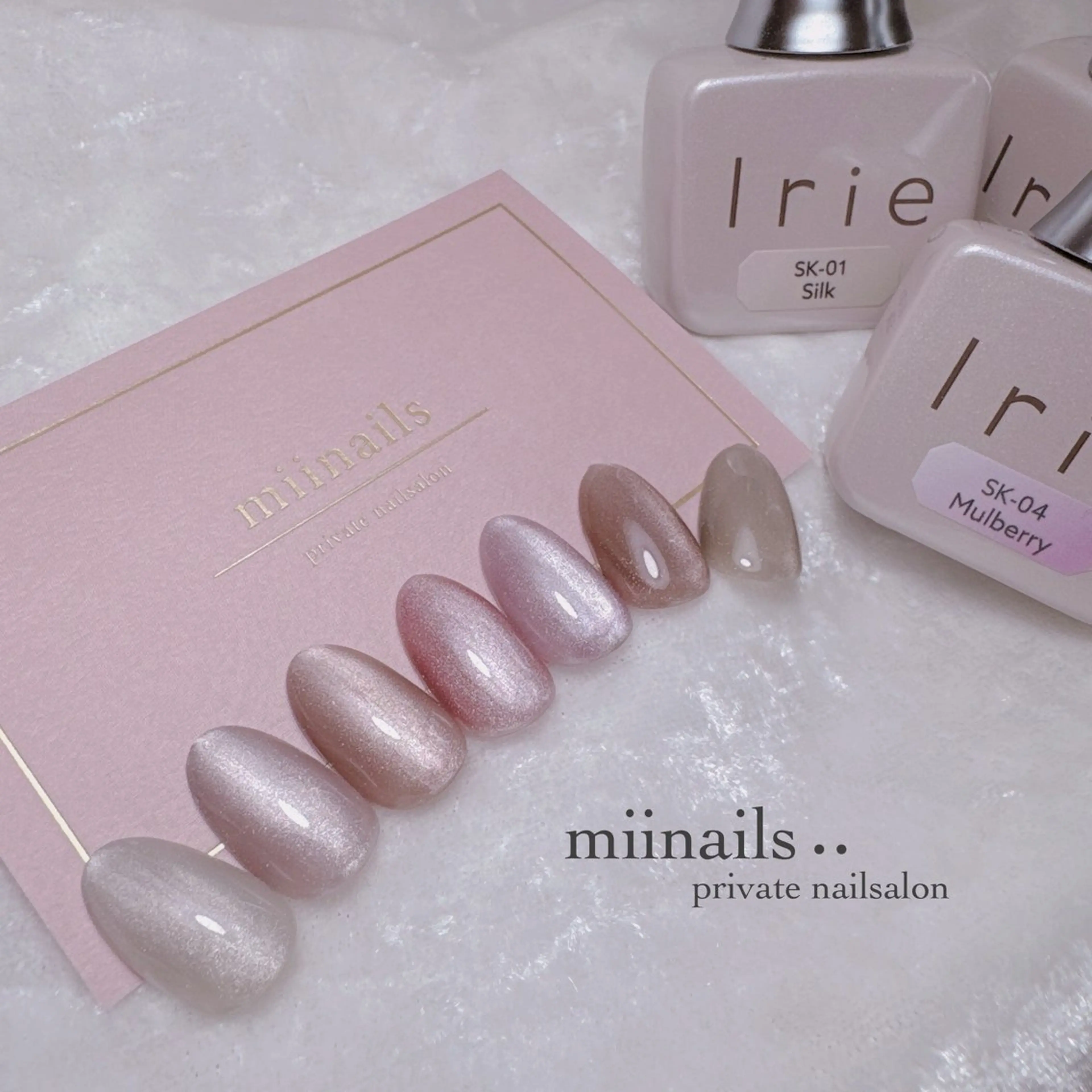ネイル 韓国ネイル マグネットネイル ワンホンネイル ハンドネイル nailsalon miinailsのネイルデザイン