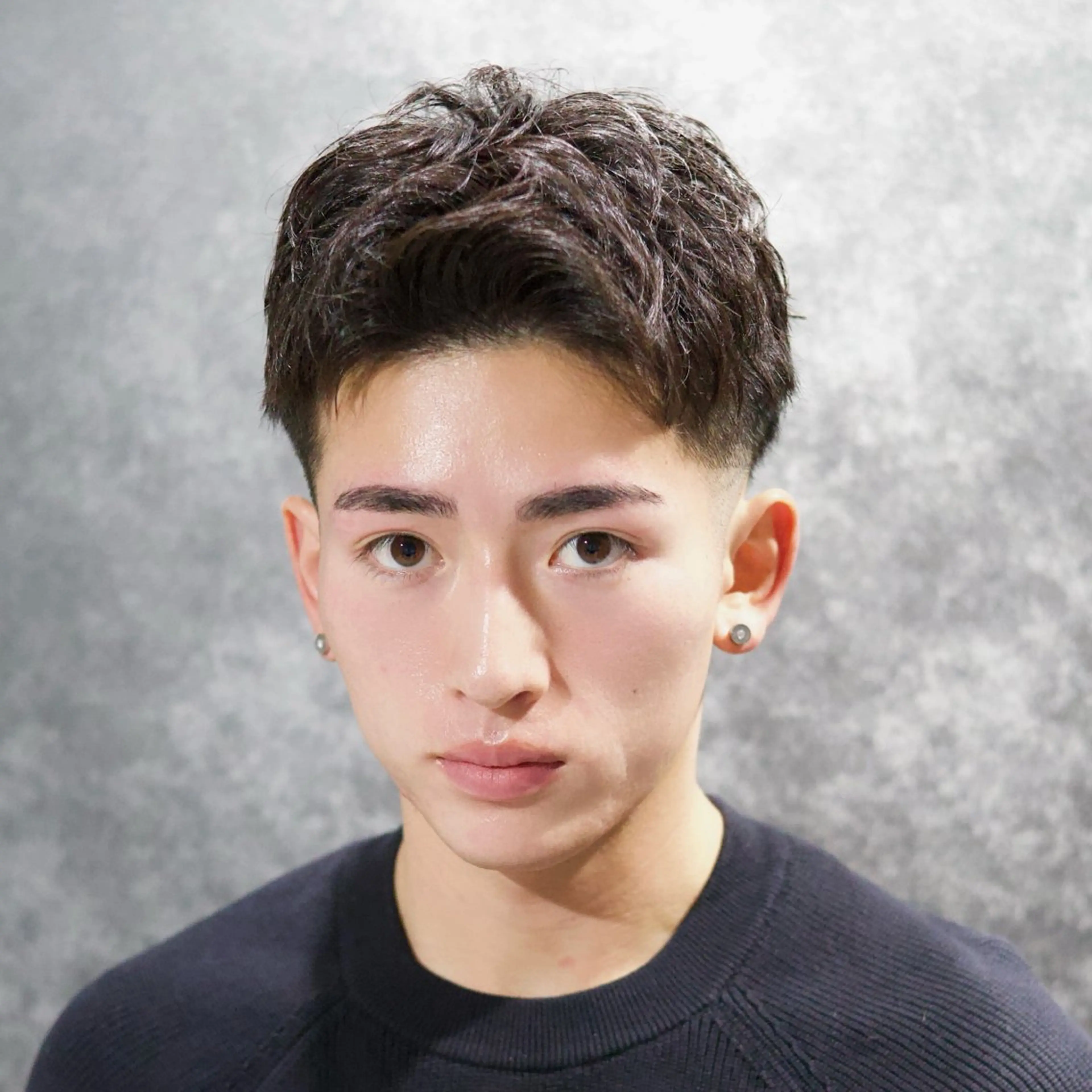 ショート カラー メンズ アップバング フェードカット スパイキーショート ショートヘア カット メンズヘア専門🦊 RYOKAのヘアスタイル