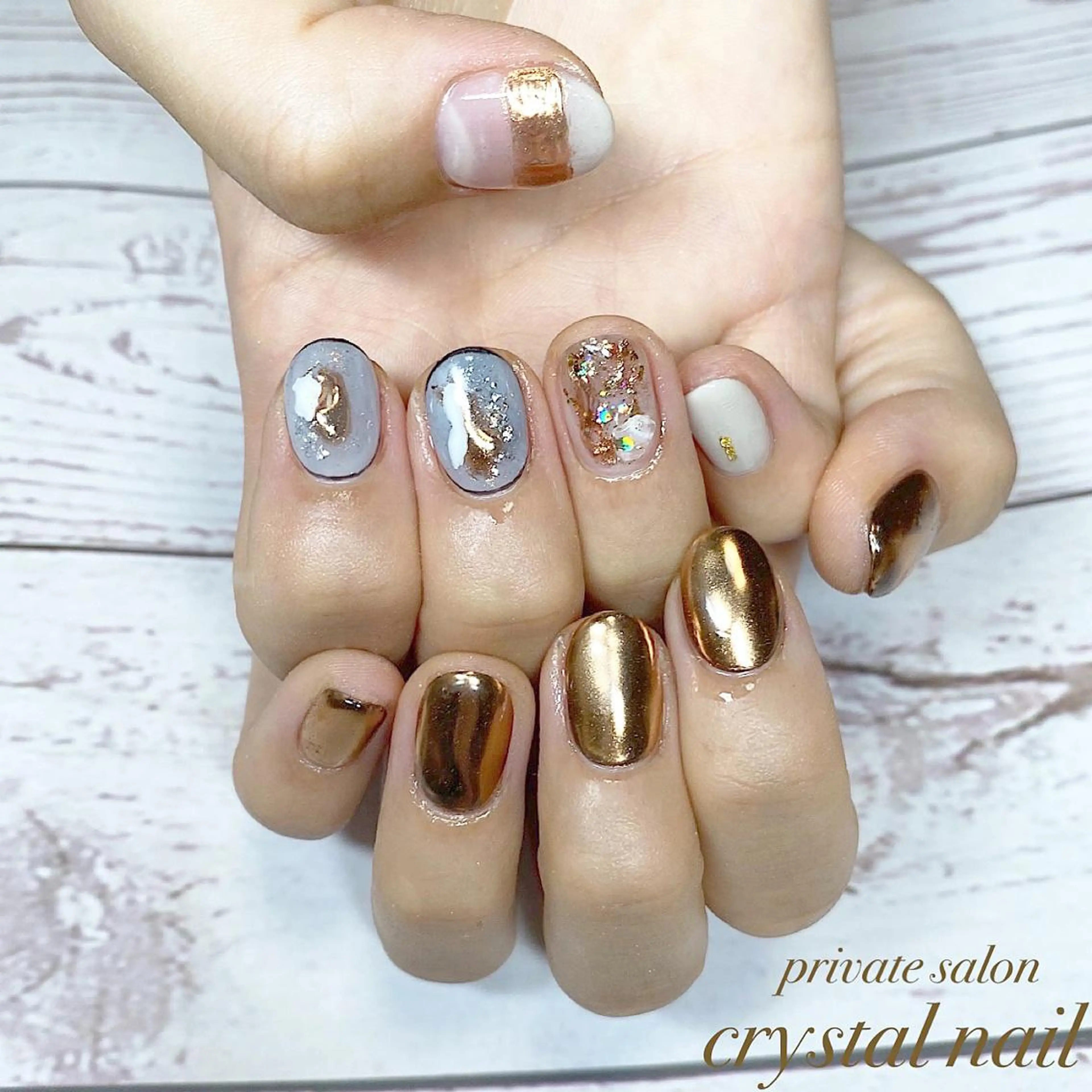 ネイル ハンドネイル Crystal Nailのネイルデザイン