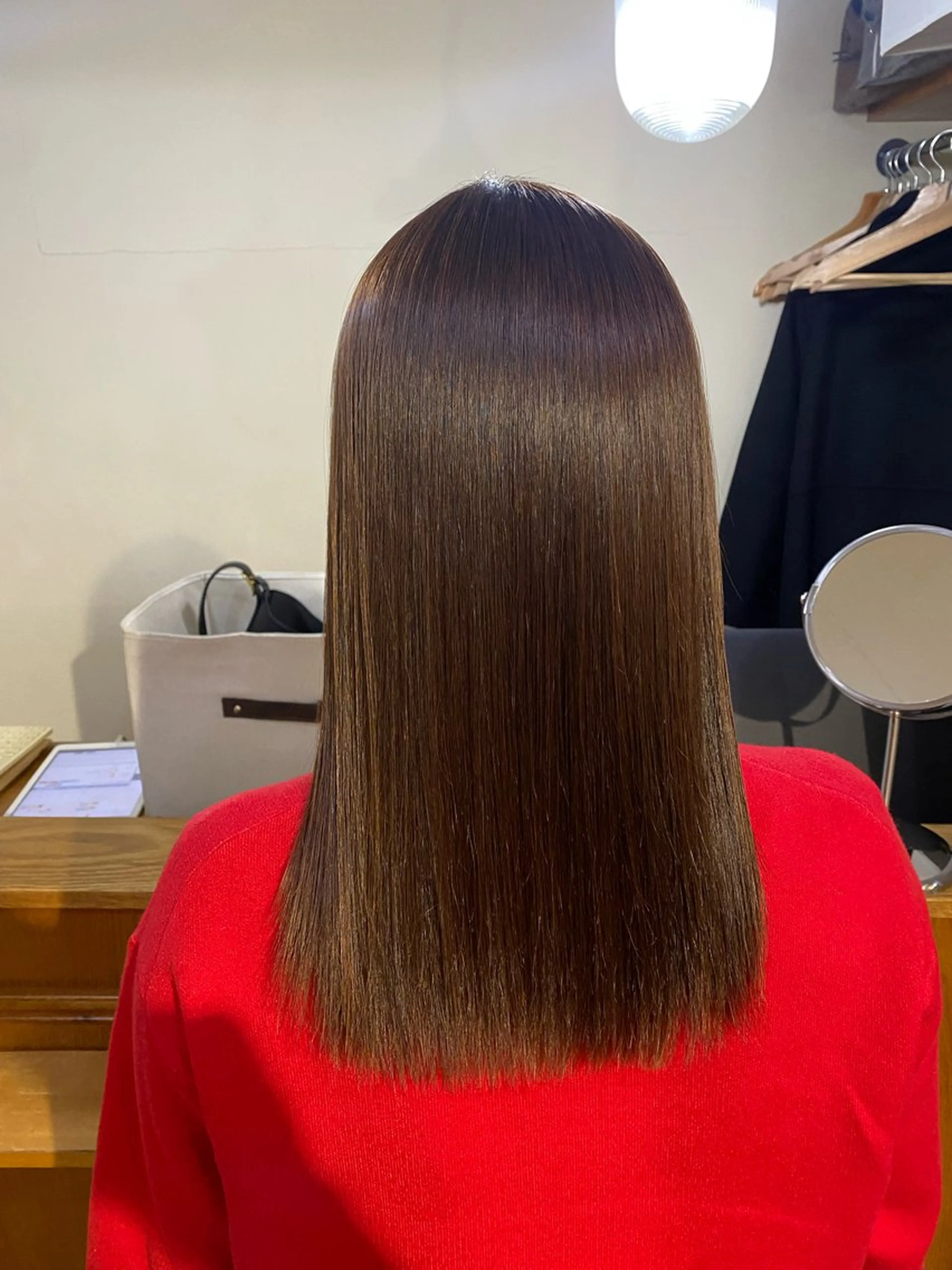 セミロング 髪質改善 齋藤 リクのヘアスタイル