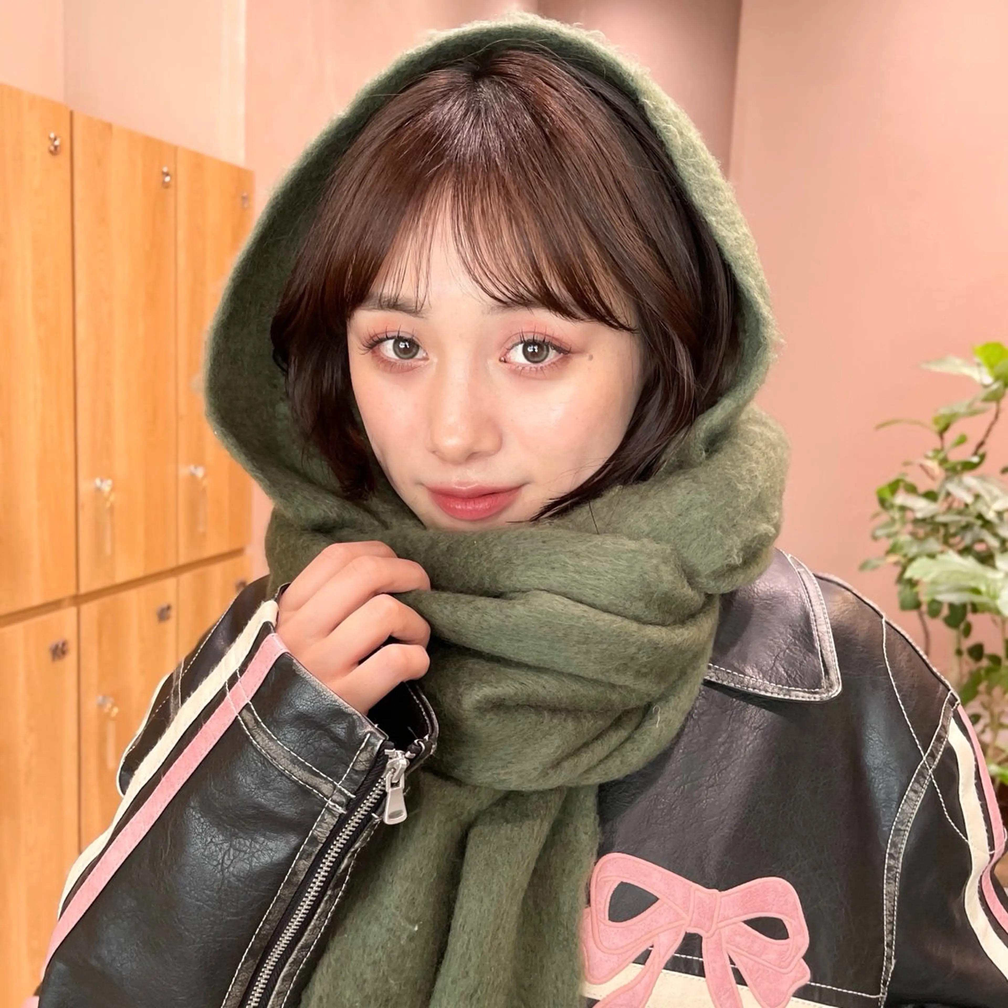 ミディアム カラー レイヤー/ブリーチ /暖色/ゆきなのヘアスタイル