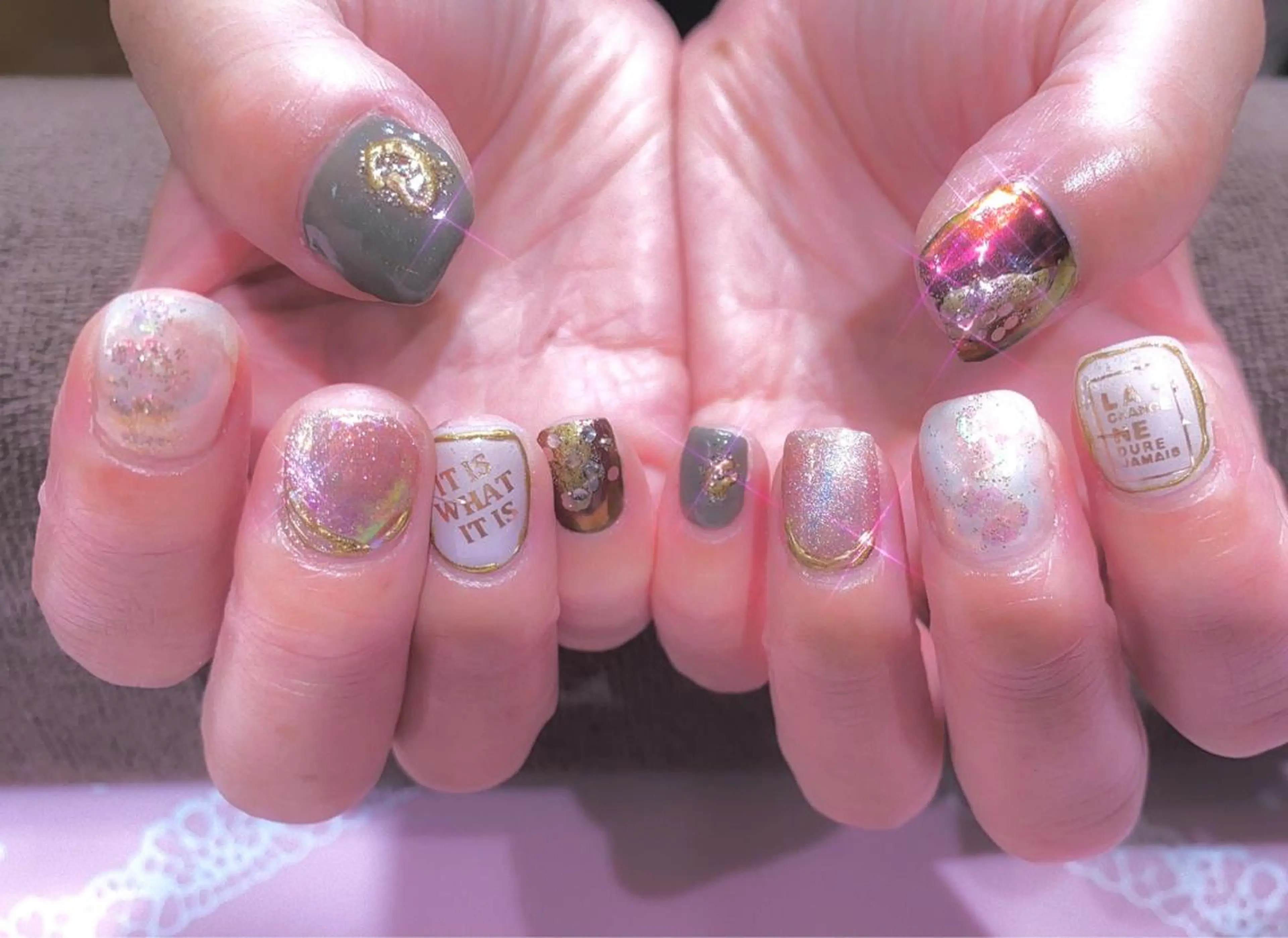 ネイル マグネットネイル ミラーネイル VIST☆ ｍａｍｉのネイルデザイン