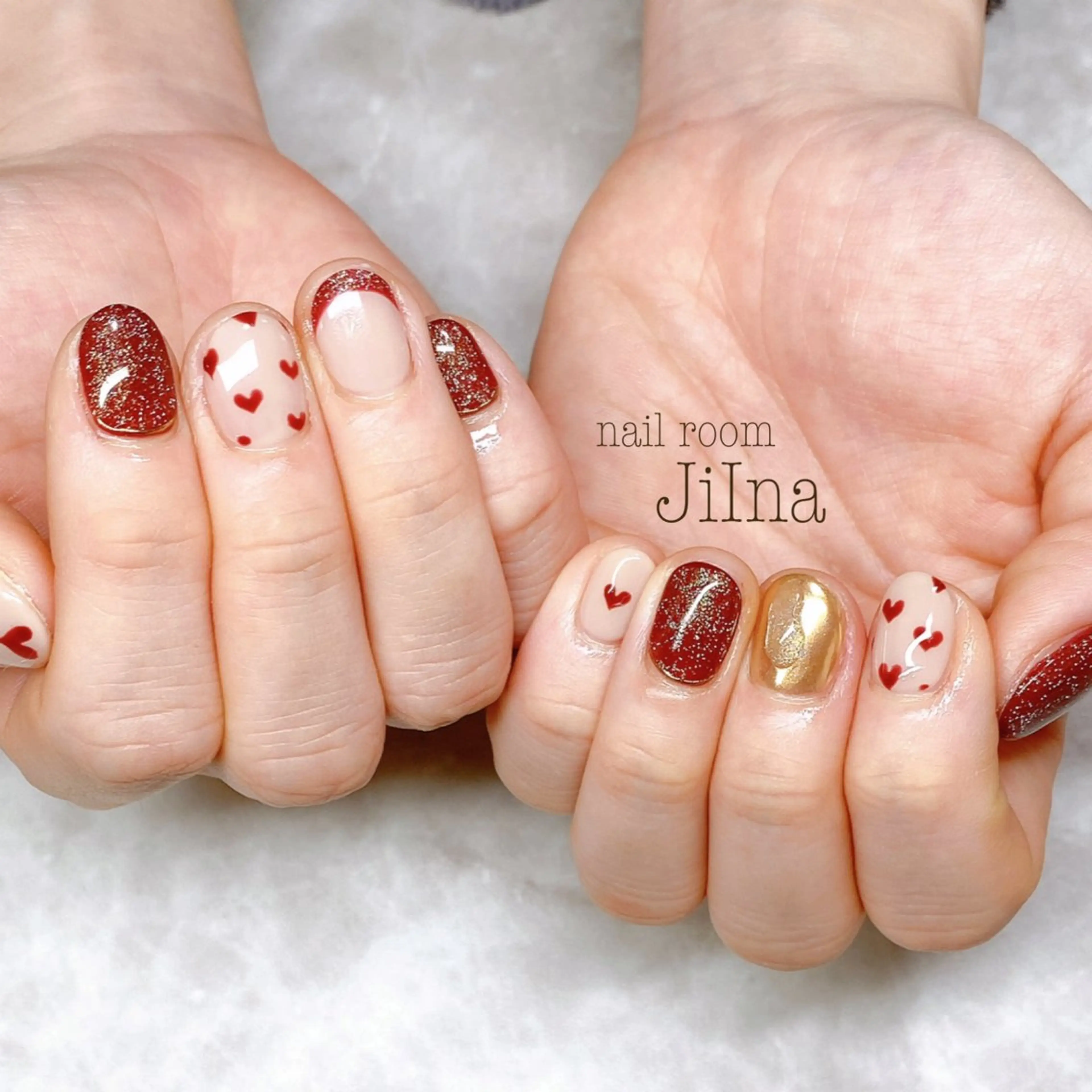ネイル 持ち込み 春ネイル JiIna nailのネイルデザイン
