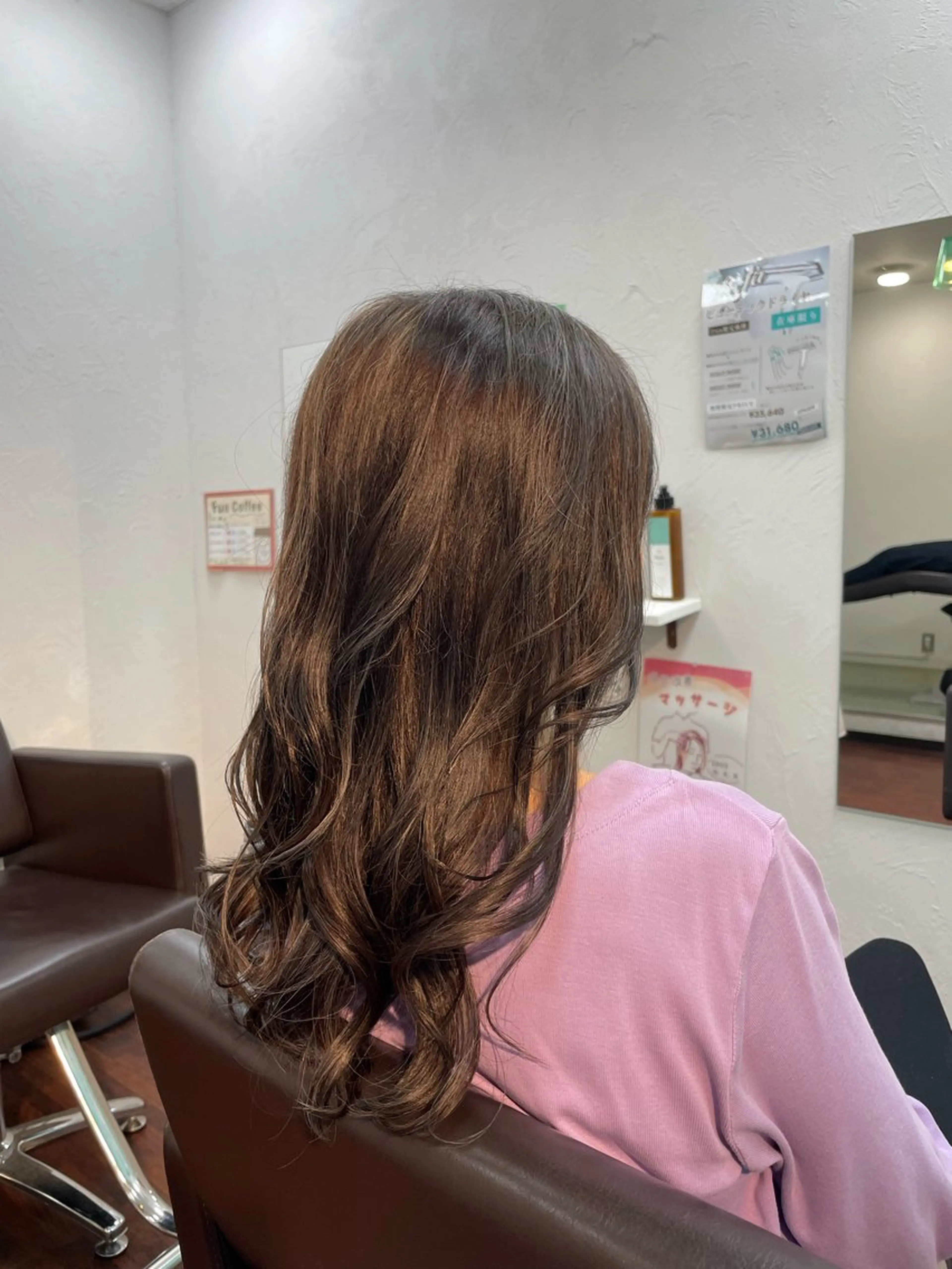 セミロング カット ヘアカラー 山本 雷のヘアスタイル