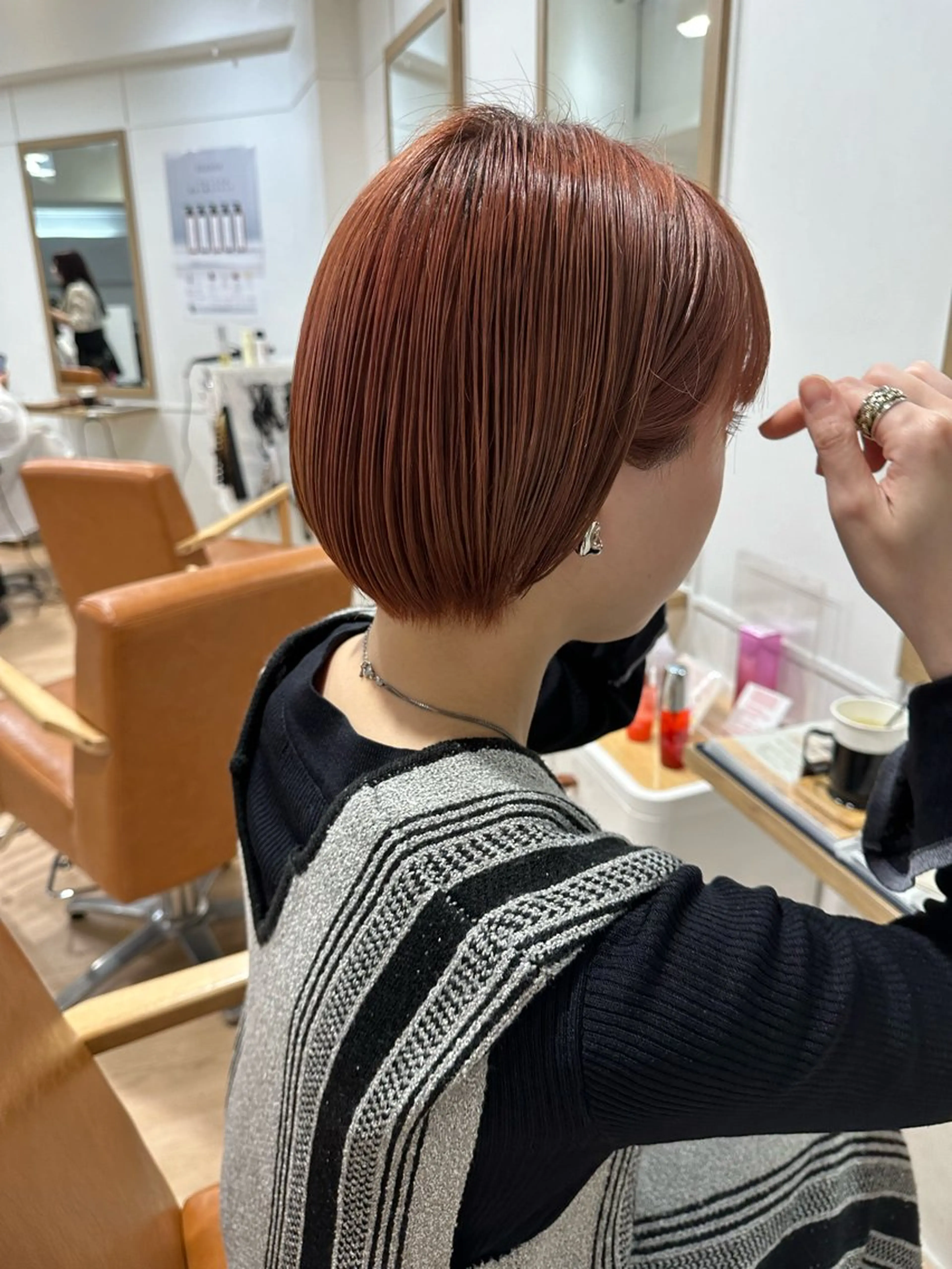 ショート カラー 【金山/栄】カット モデル/小西 サラのヘアスタイル