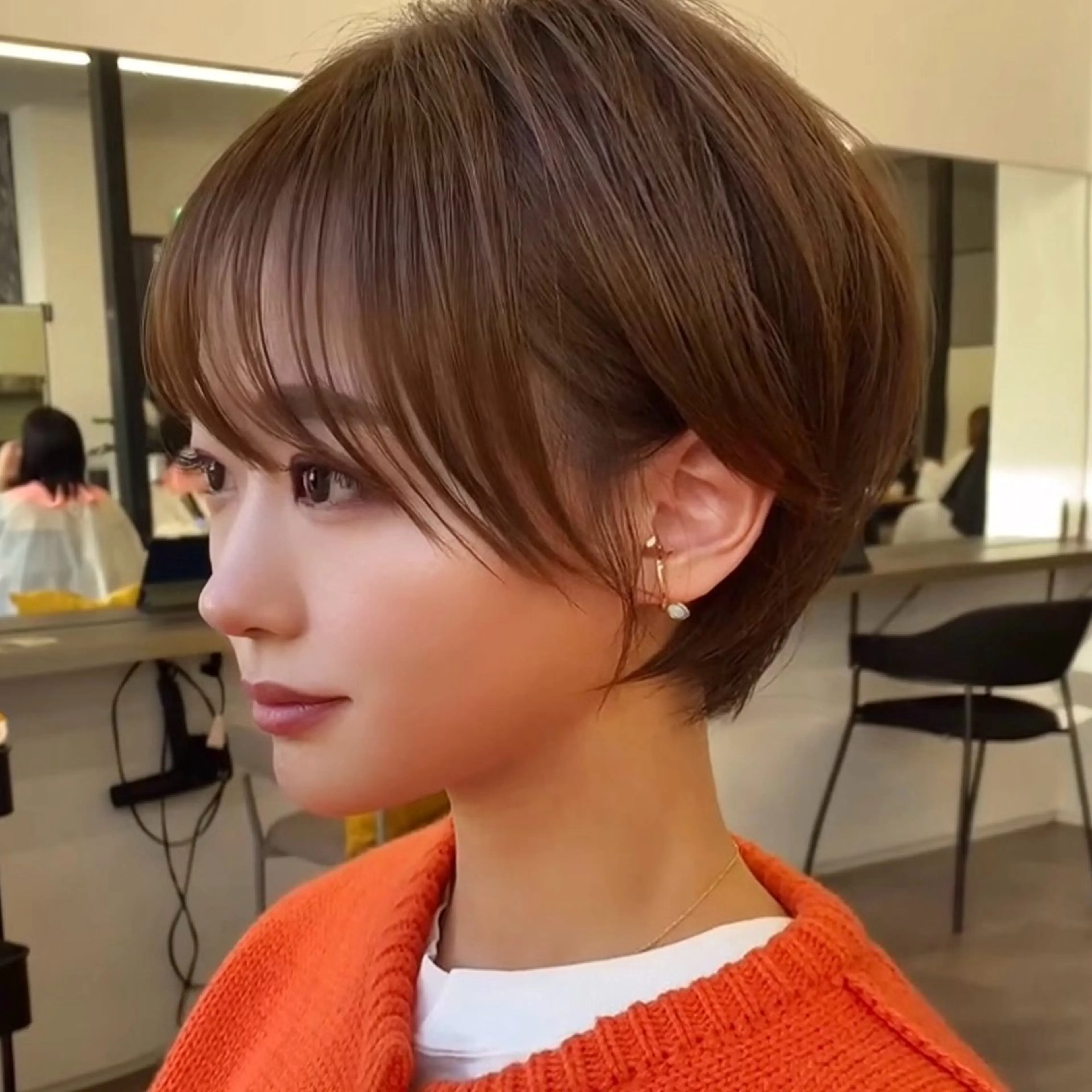 ショート VIEW Tokyo所属・🎀ミディアムボブ/ 縮毛矯正/ひかりのヘアスタイル