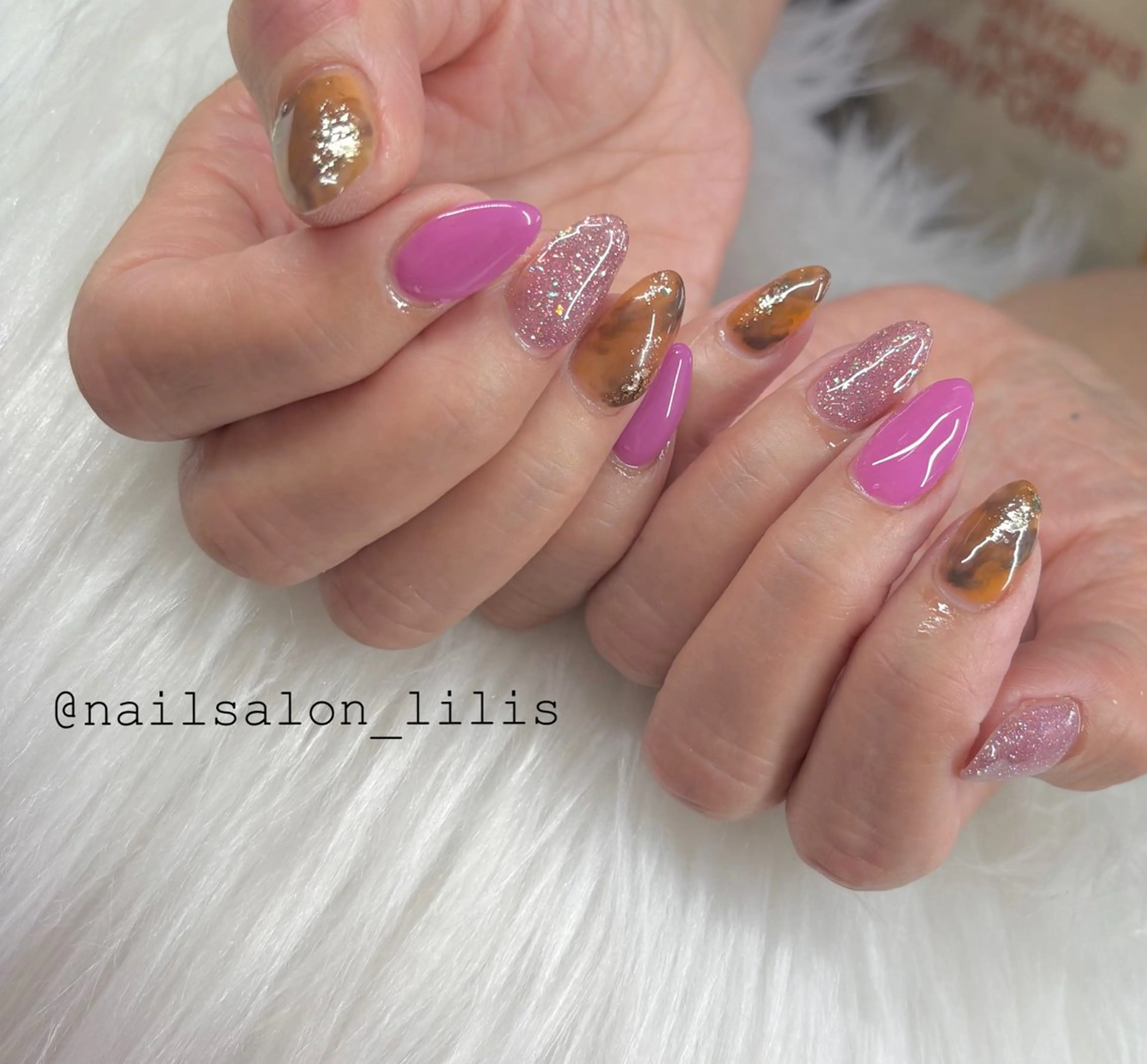 ネイル べっ甲ネイル ハンドネイル nailsalon lilis所属・nailsalon Lilisのネイルデザイン