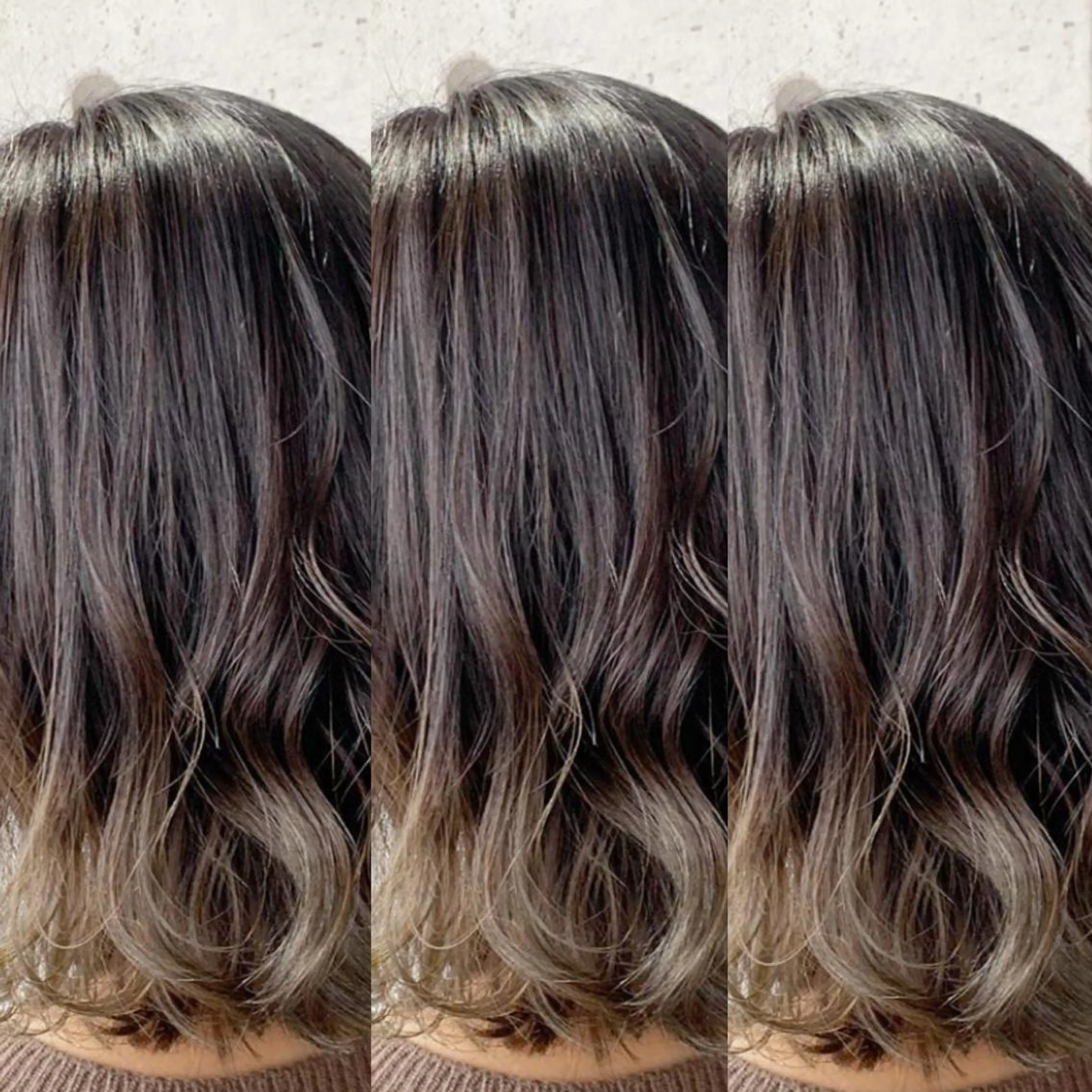 ミディアム カラー ヘアカラー トリートメント 福森 みずきのヘアスタイル