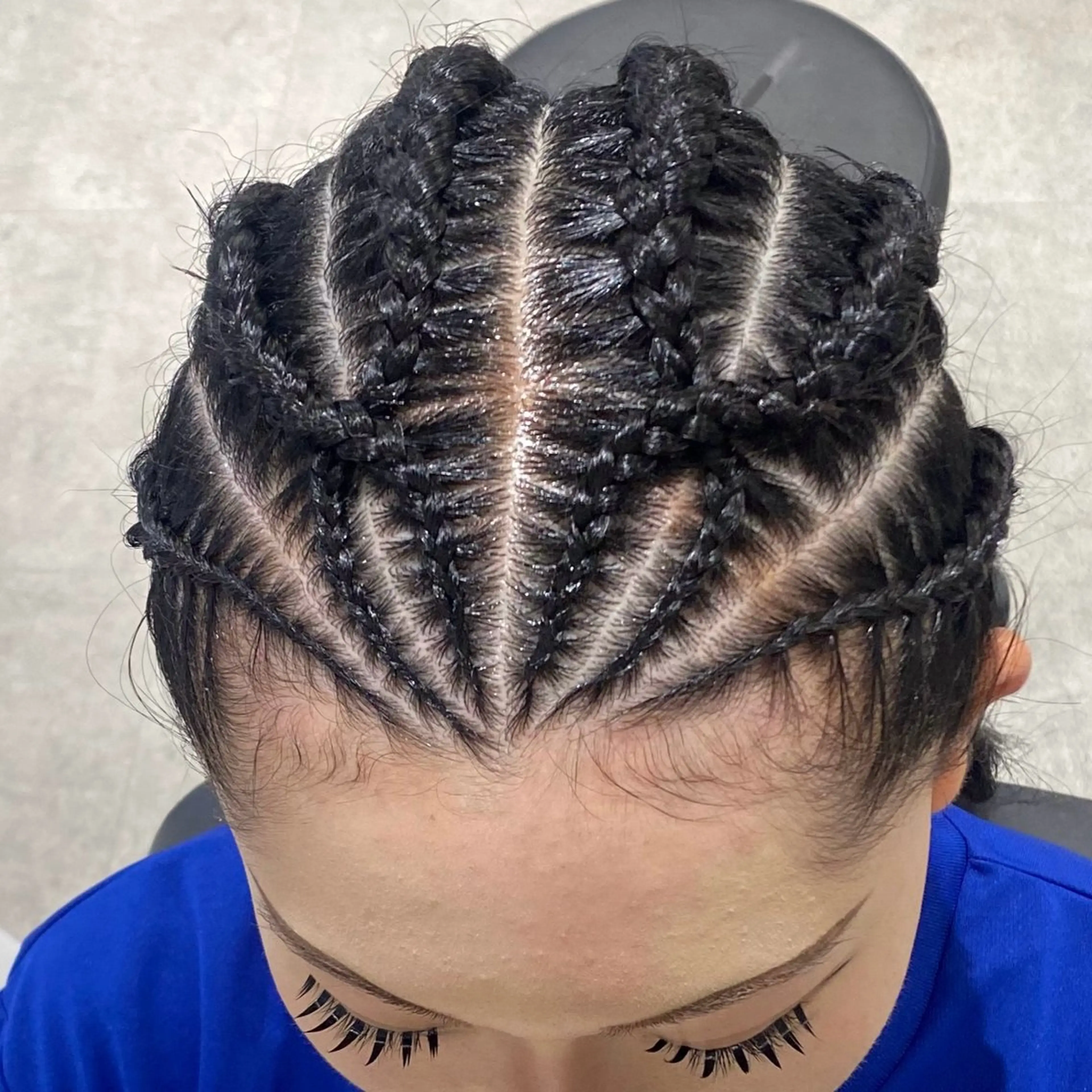 ヘアアレンジ ヘアセット カンナ【Y2Kネイル /コーンロウ】のネイルデザイン