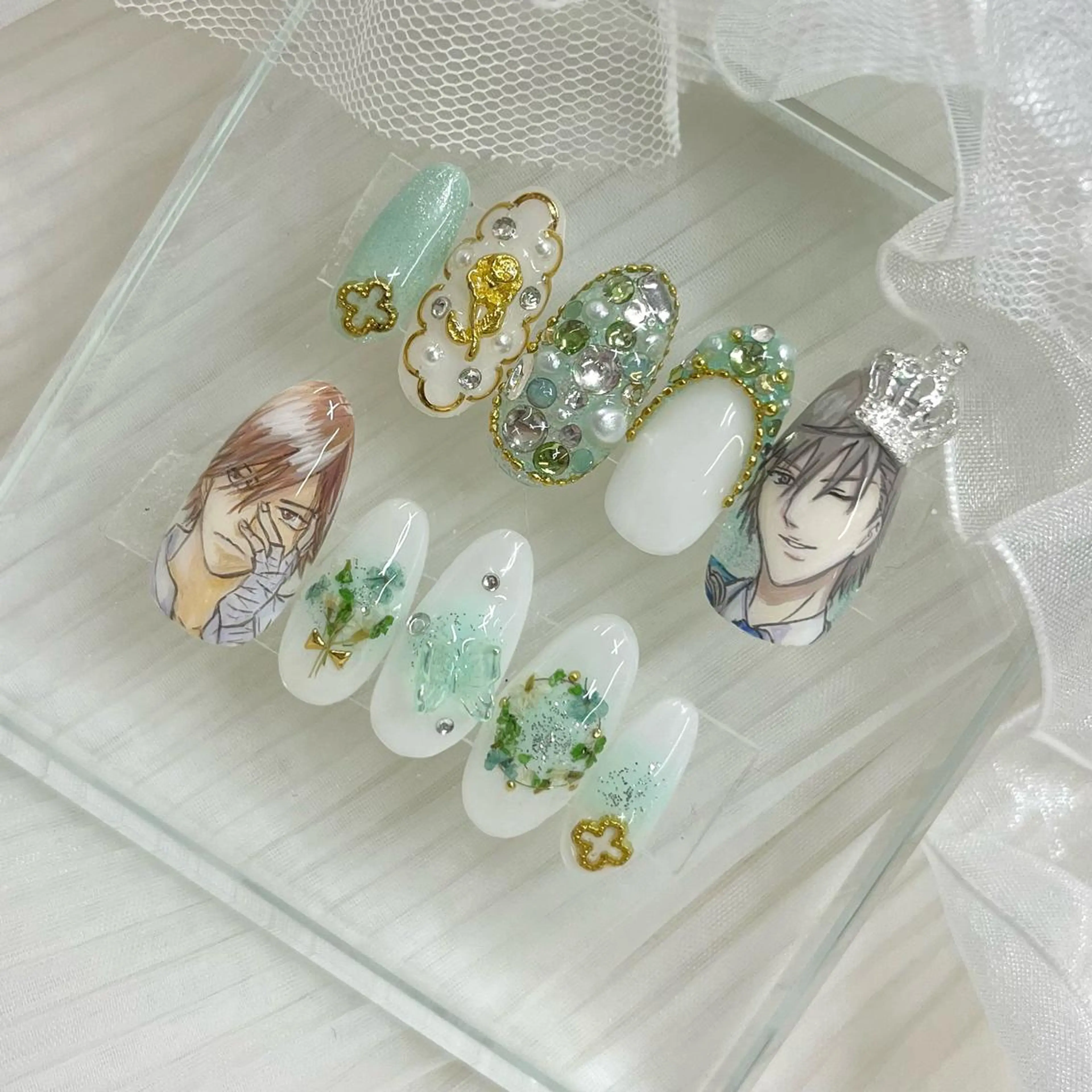 セミロング ネイル ハンドネイル 池袋痛ネイル Nok. 渡辺のネイルデザイン