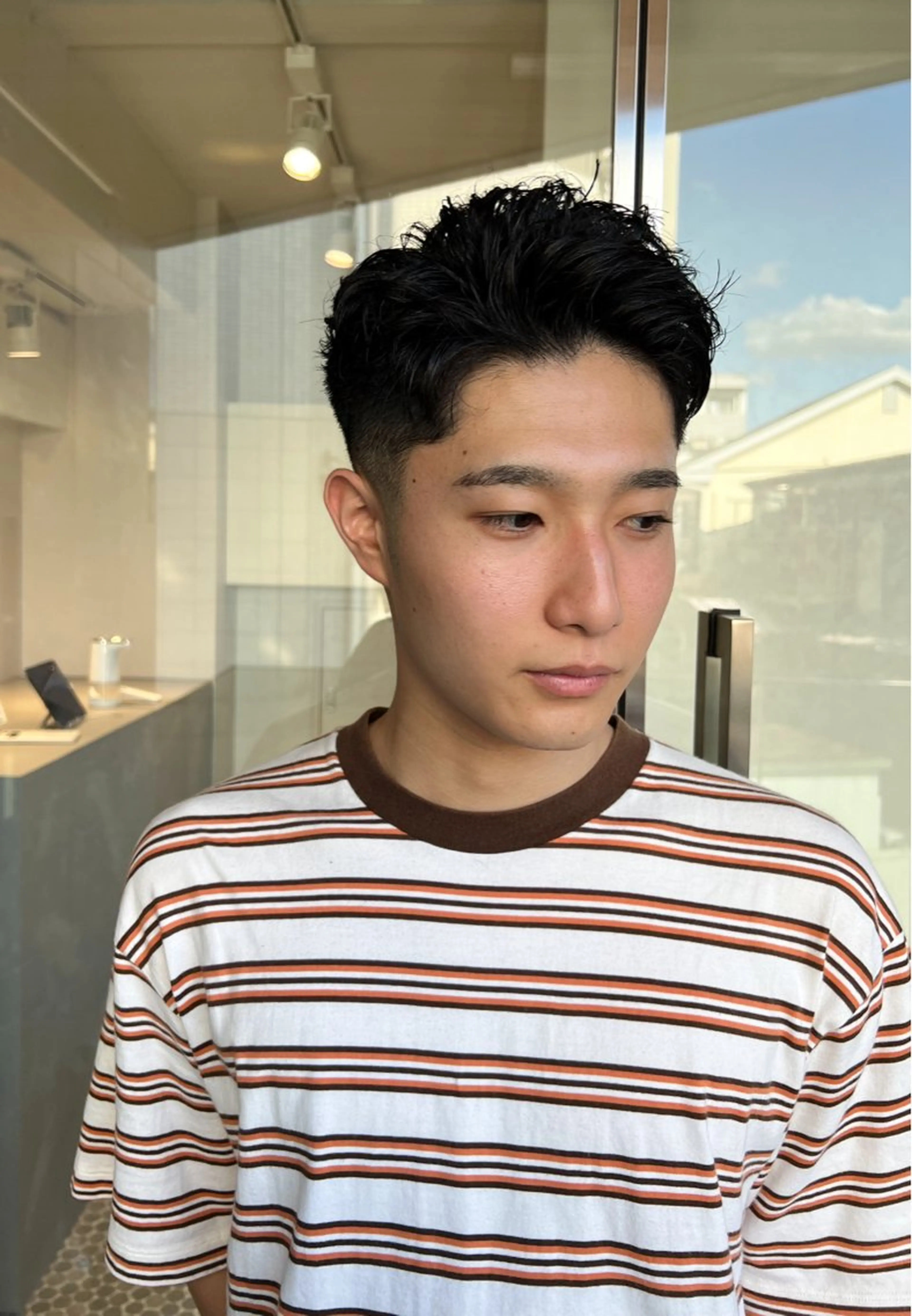 ショート メンズ フェードカット カット ヘッドスパ 樋野 亮のヘアスタイル