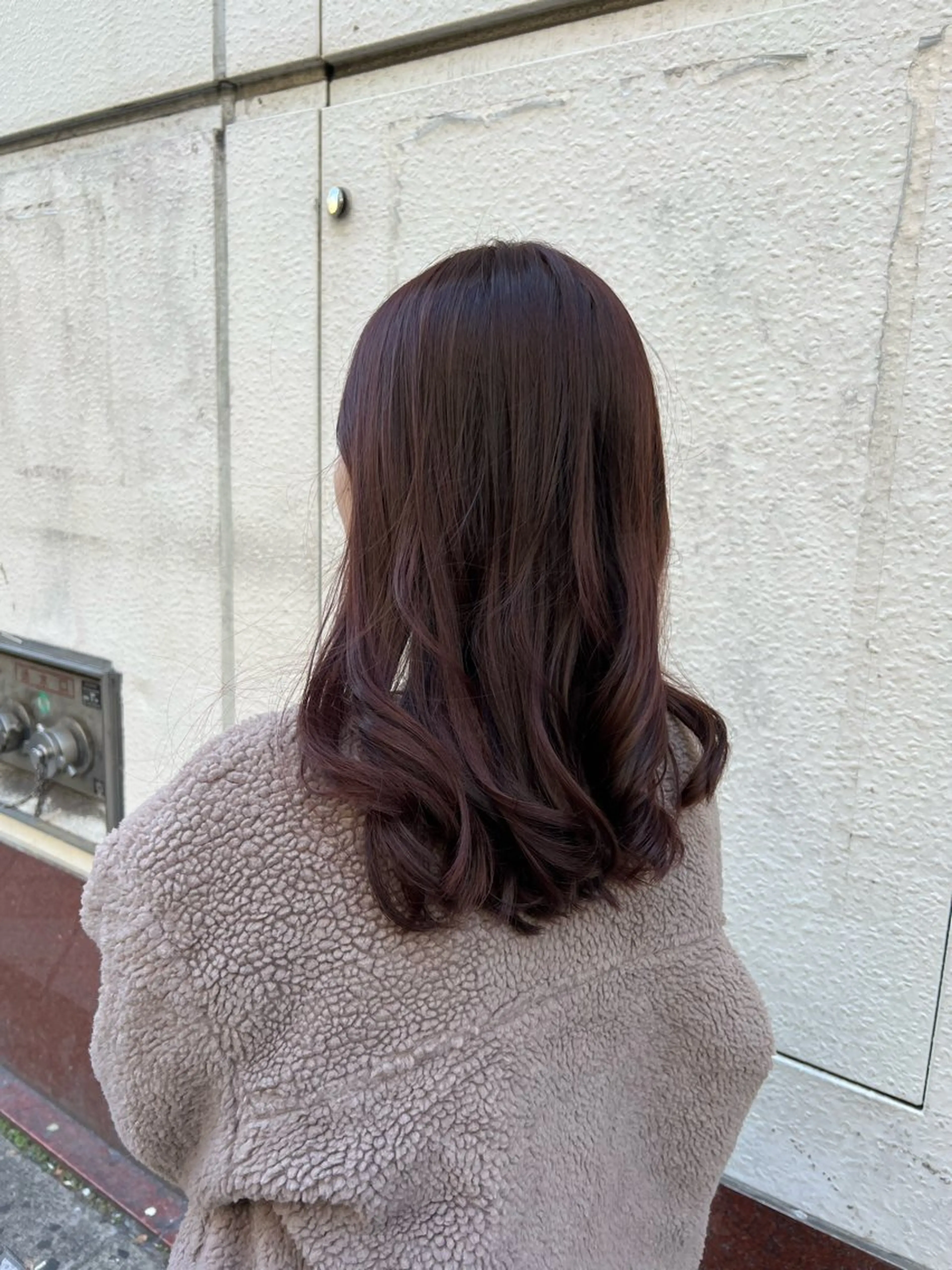 ミディアム カラー ブラウンカラー ピンクカラー ピンクブラウン ♡₊⁺カットの天才 ??AYANEのヘアスタイル