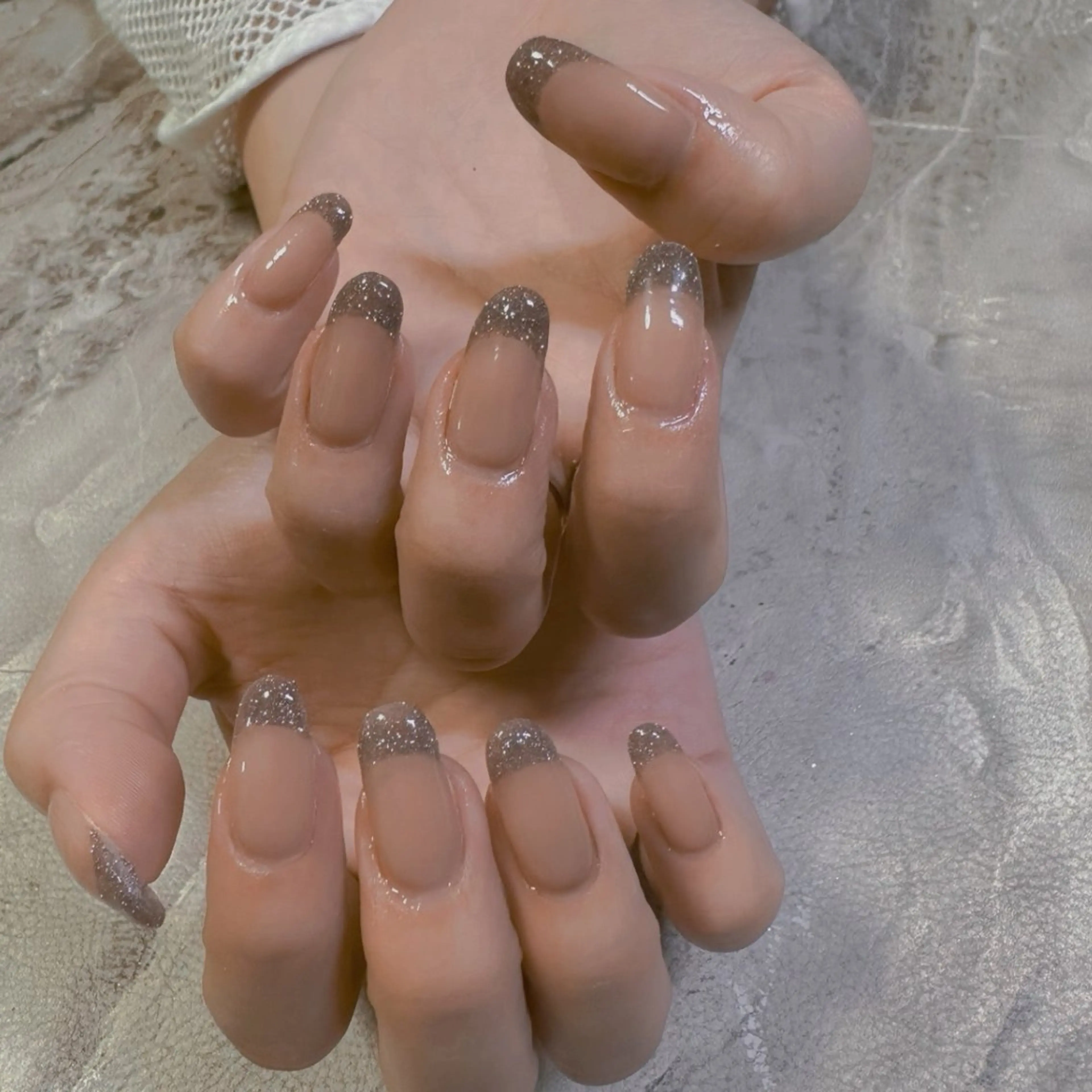 ネイル Chiara チップ長さ出しのネイルデザイン