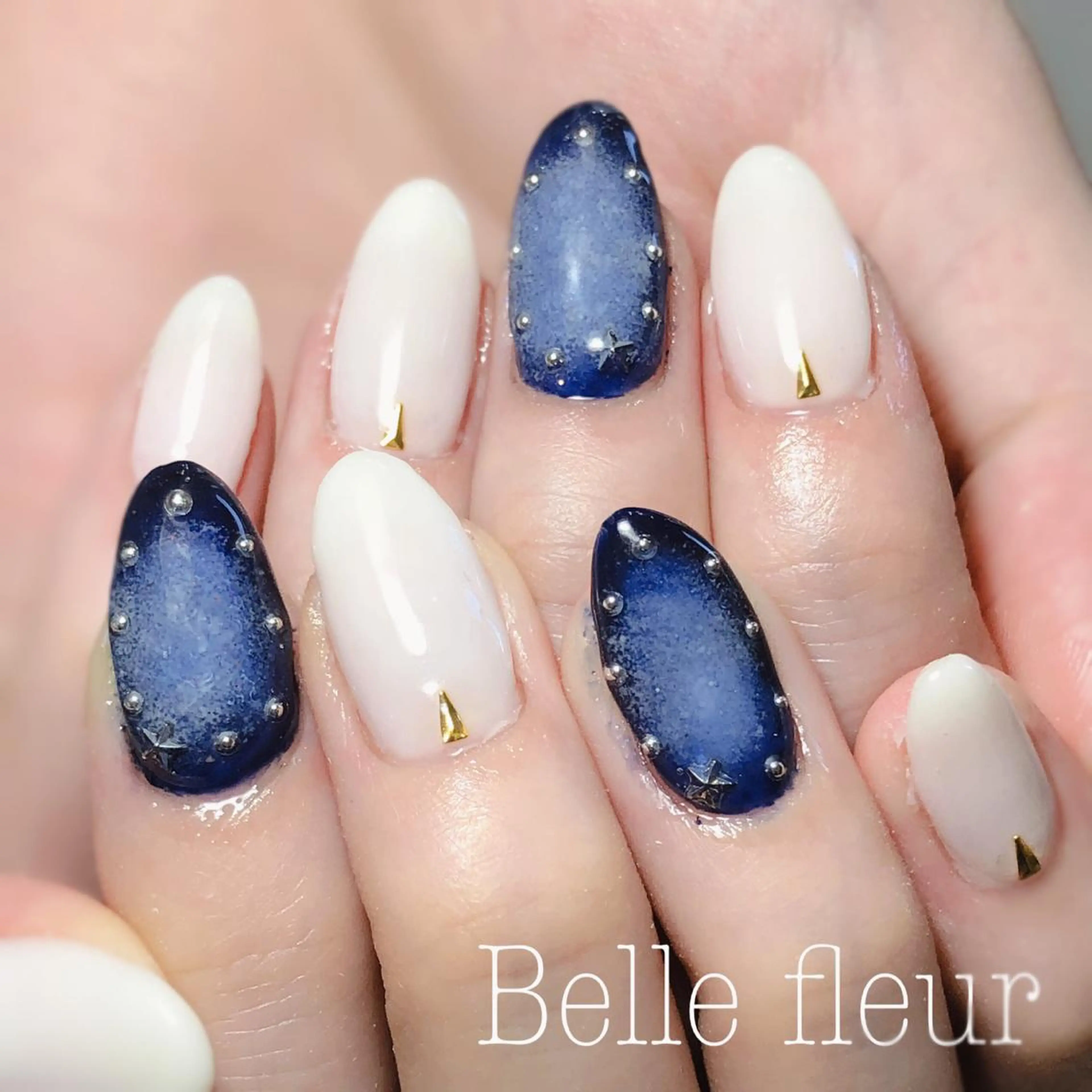 セミロング ネイル Belle fleurのネイルデザイン
