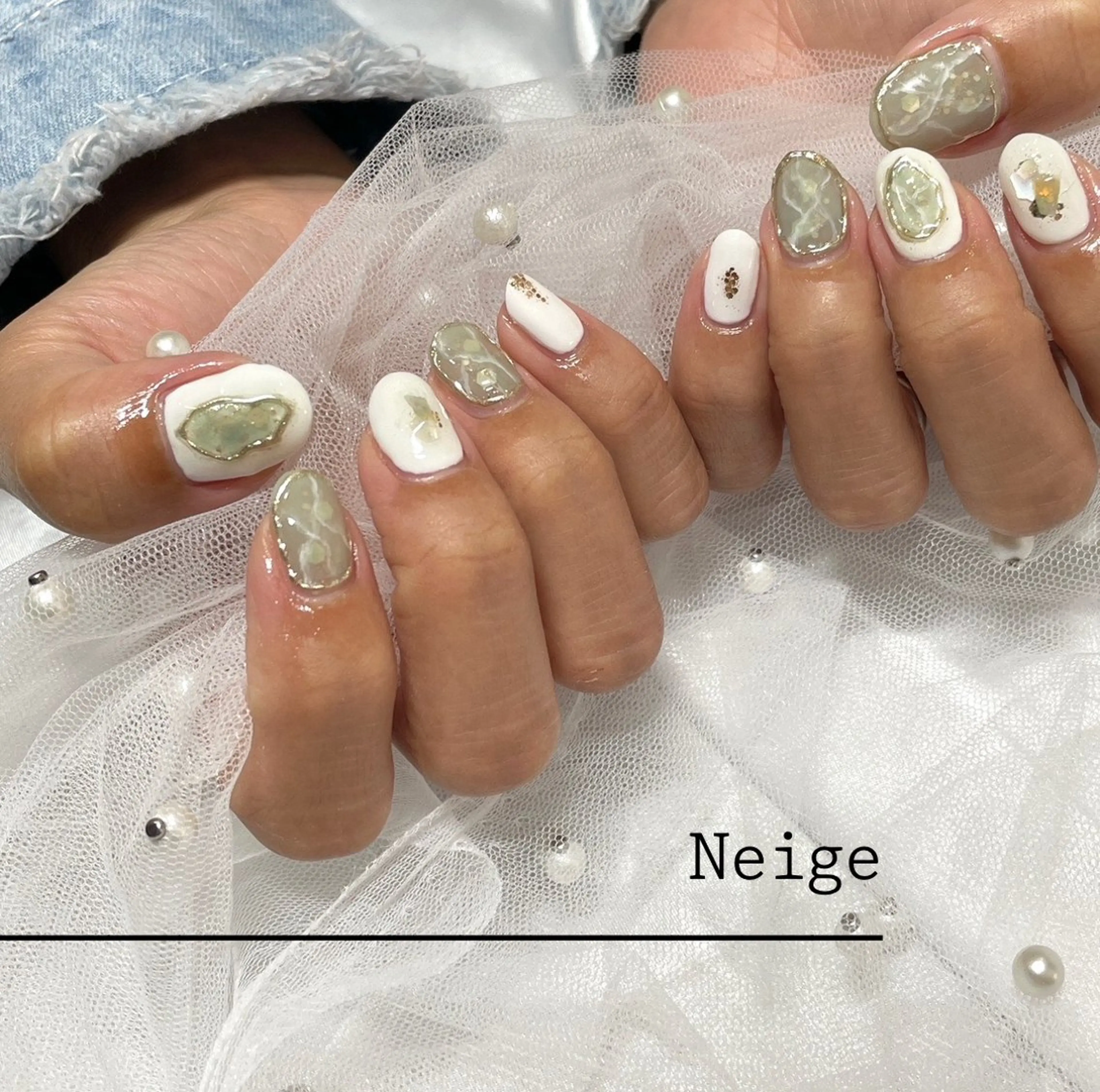 ネイル Neige所属・Neige 𓂃 aiのネイルデザイン