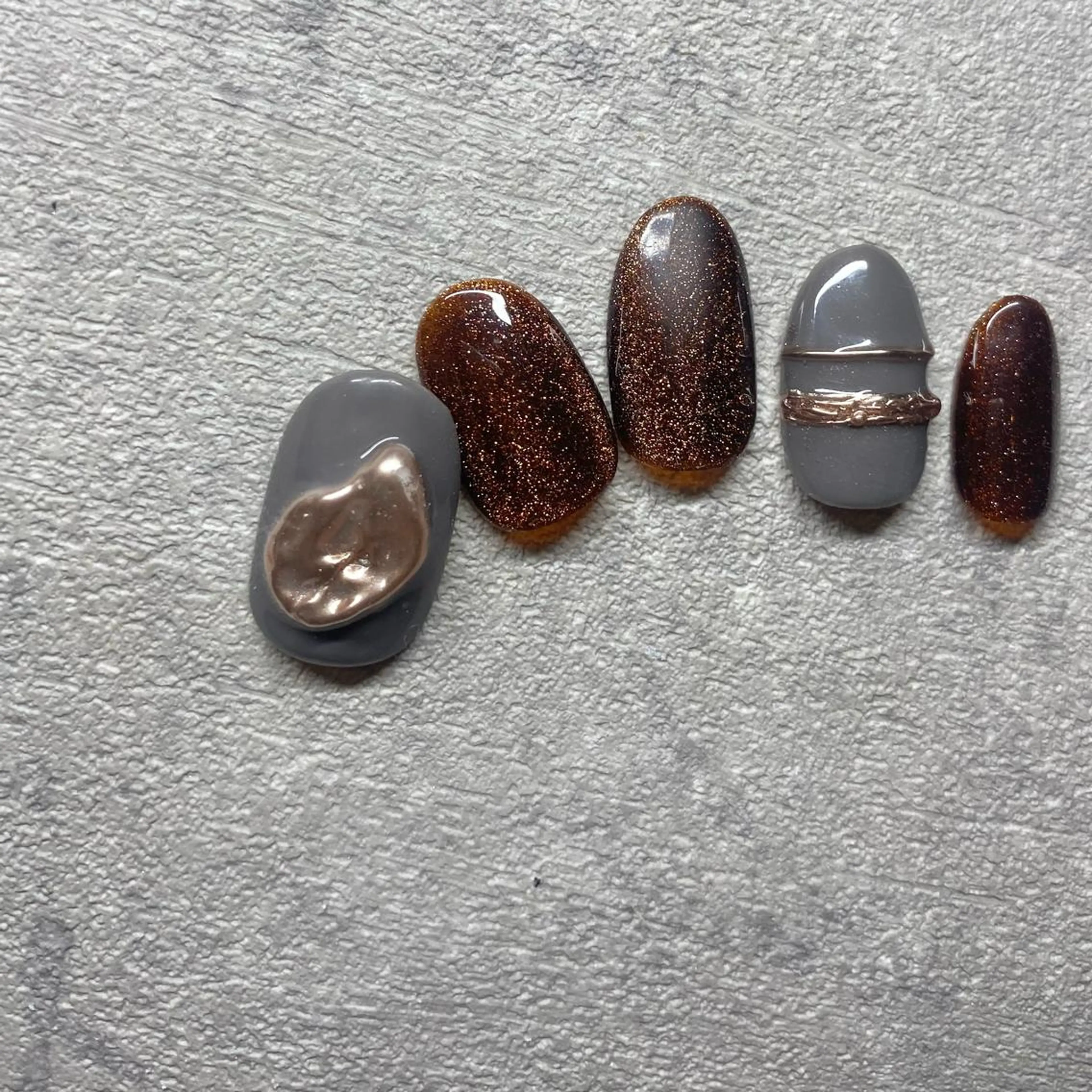 ネイル アートネイル フットネイル ニュアンスネイル 冬ネイル 山田 貴子のネイルデザイン