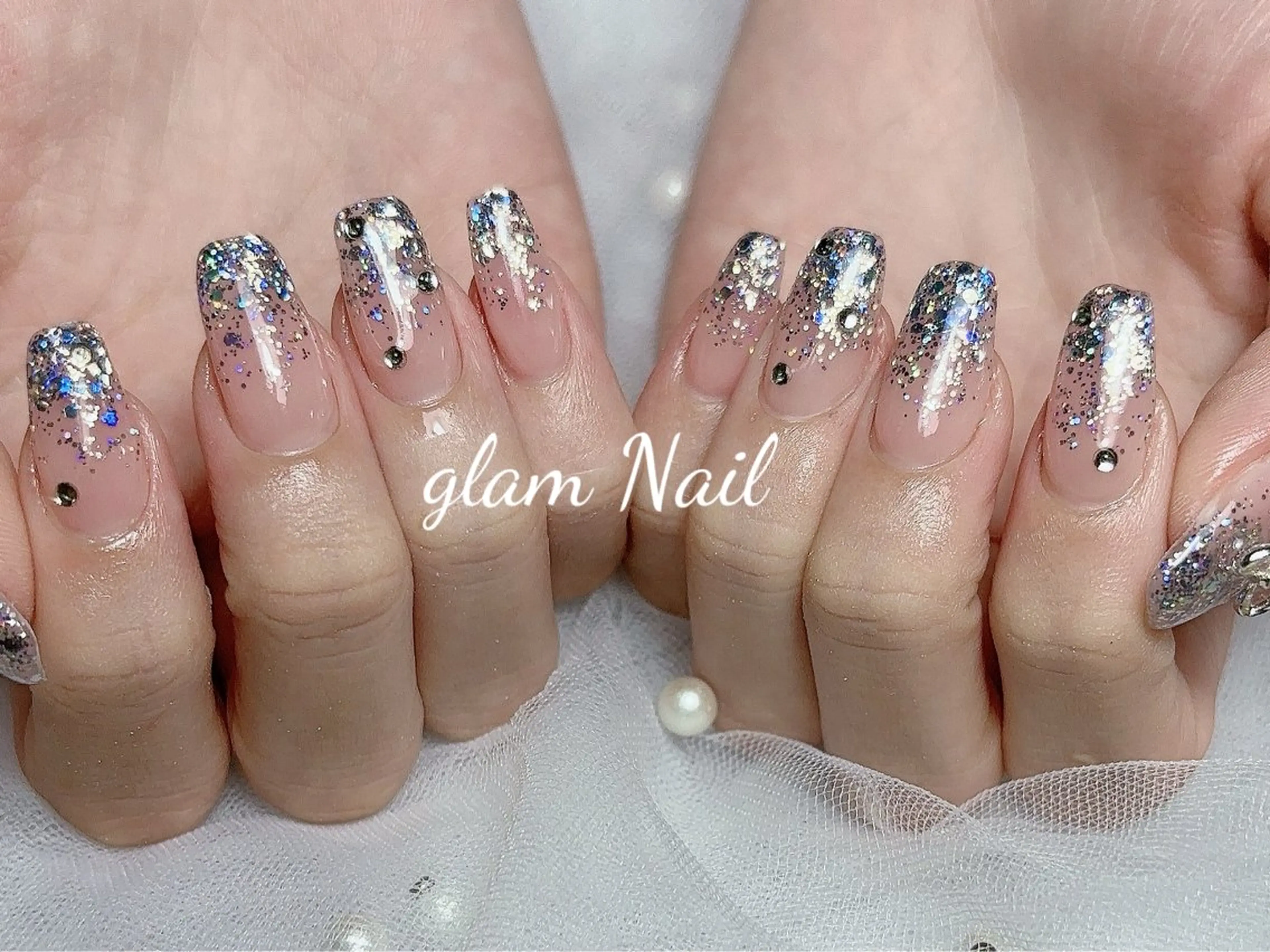 ネイル エツメ💅 長さだし🎀デザインのネイルデザイン