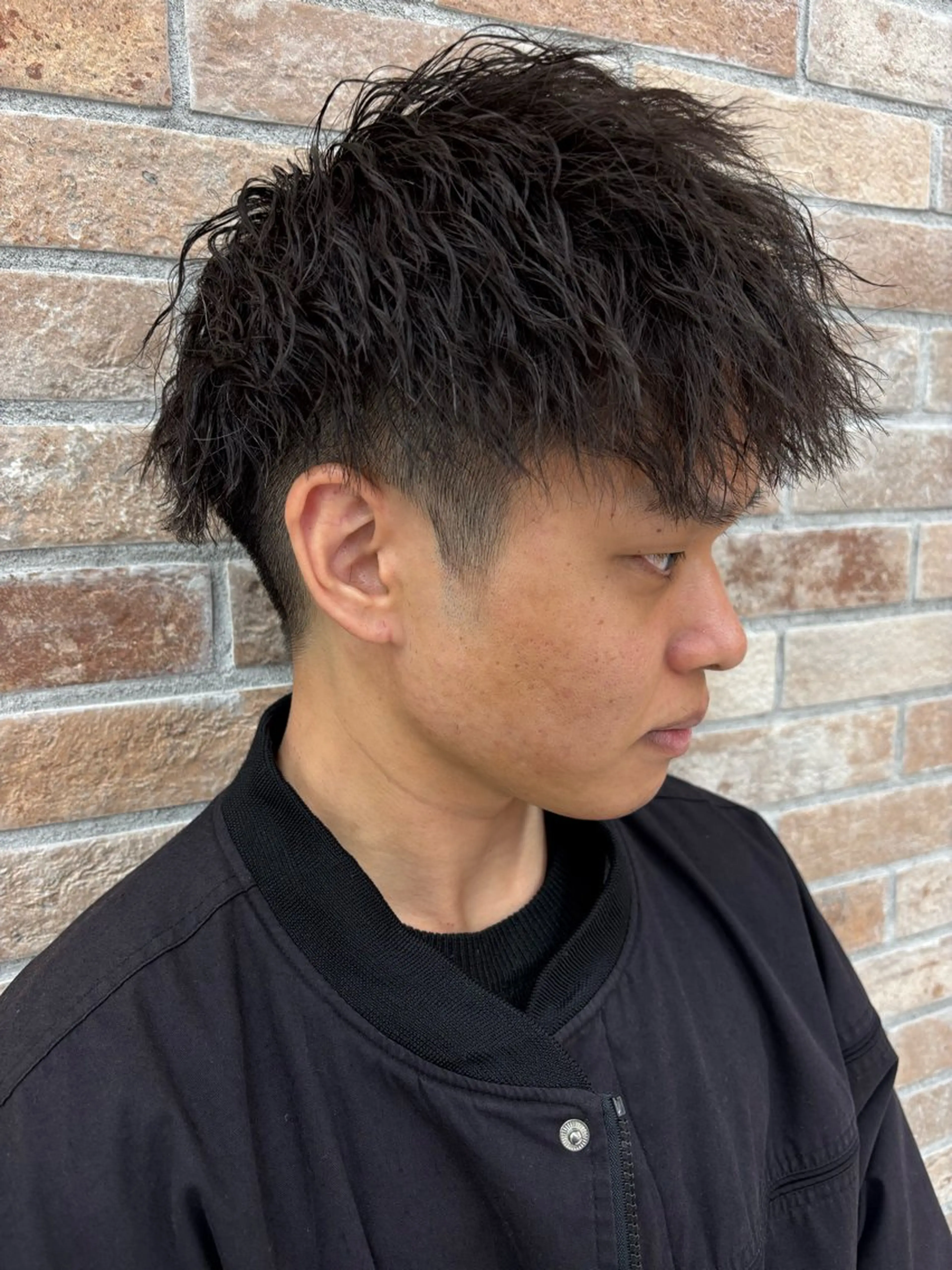 パーマ メンズ カット パーマ 黒川 真伍のヘアスタイル