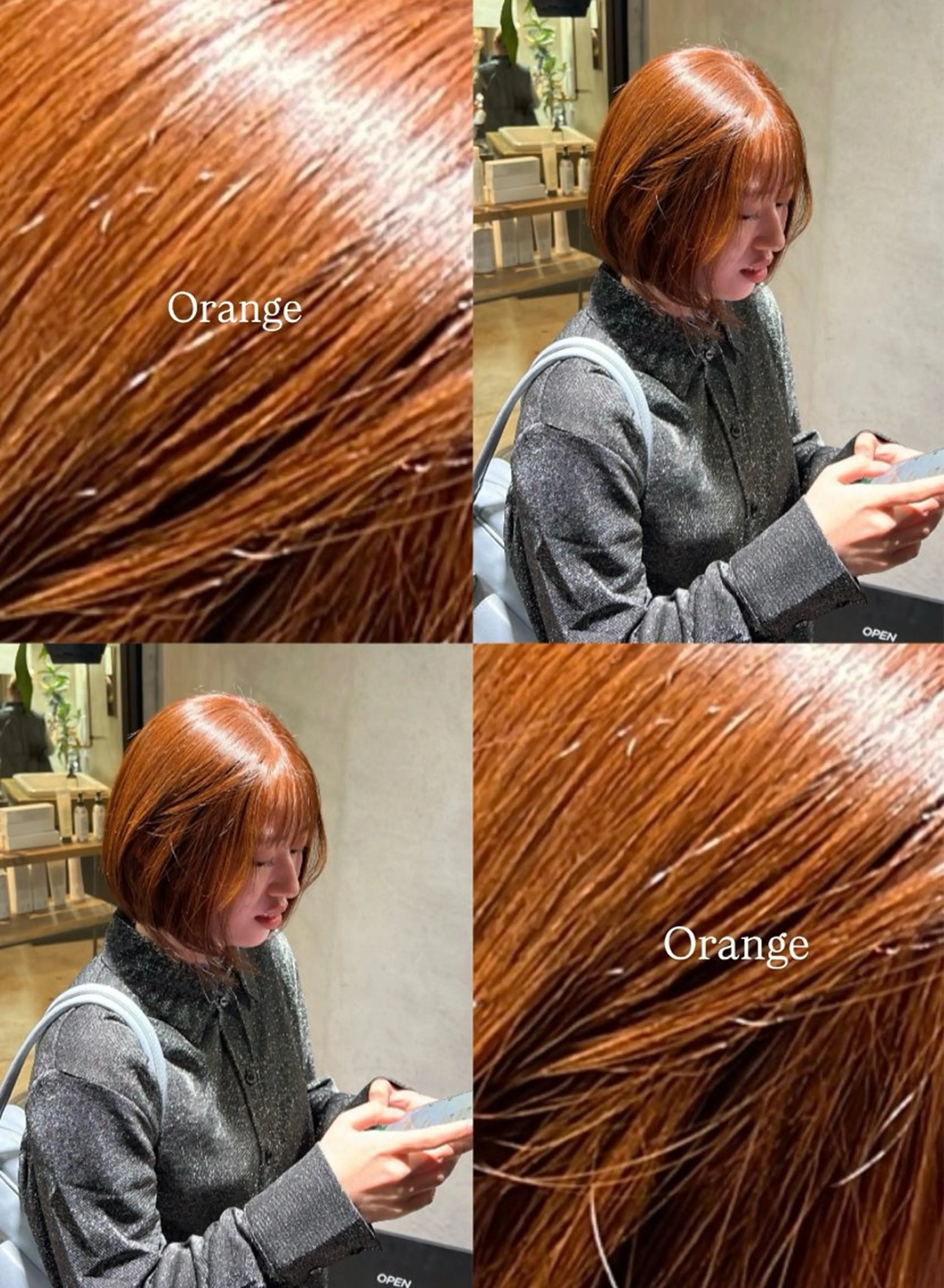 カラー オレンジ 栄/大須/髪質改善/ ブリーチ/yuzuのヘアスタイル