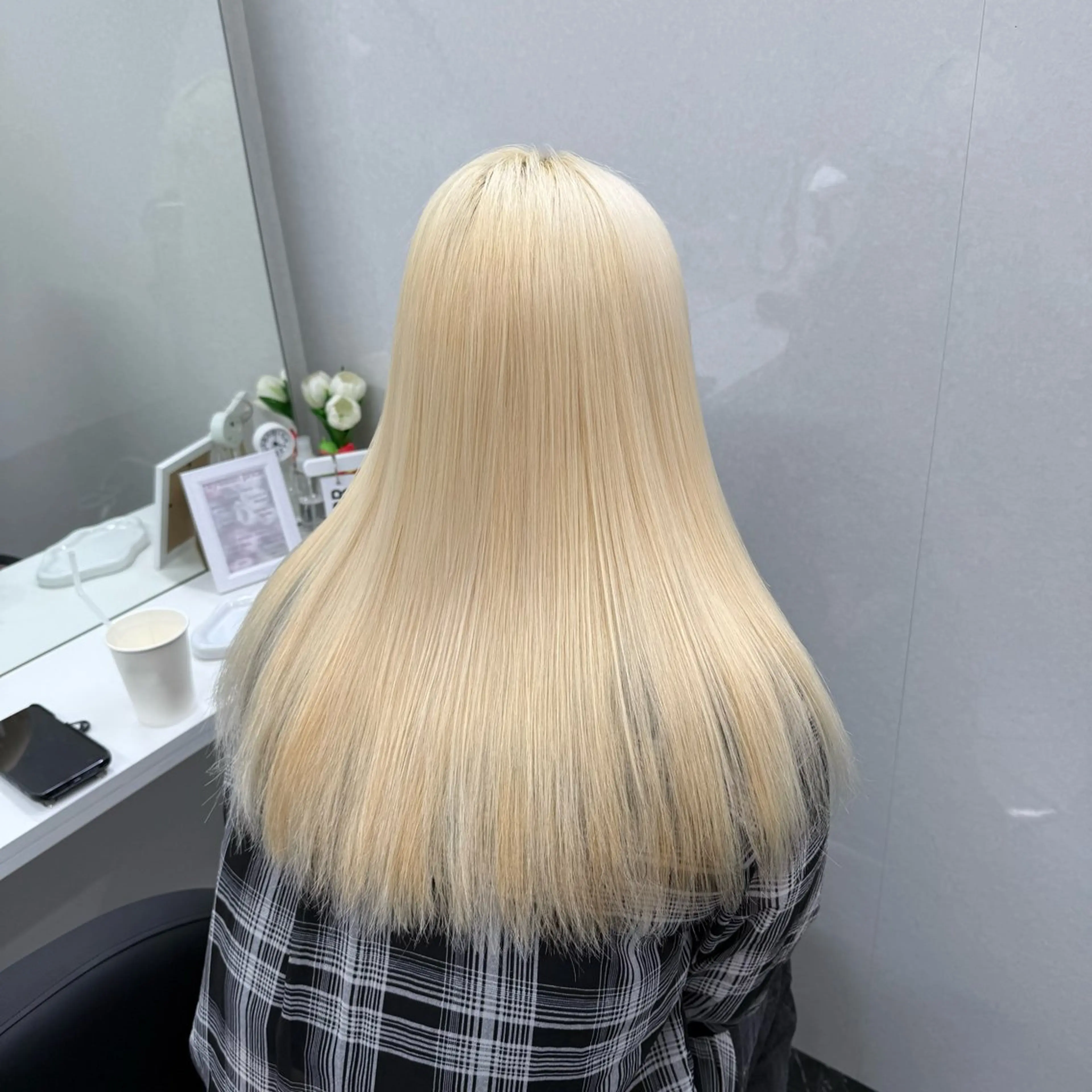 【🌟明るくダメージレスに🌟】エフェクトブリーチによるトリプルカラー➕髪質改善トリートメント🪞の写真