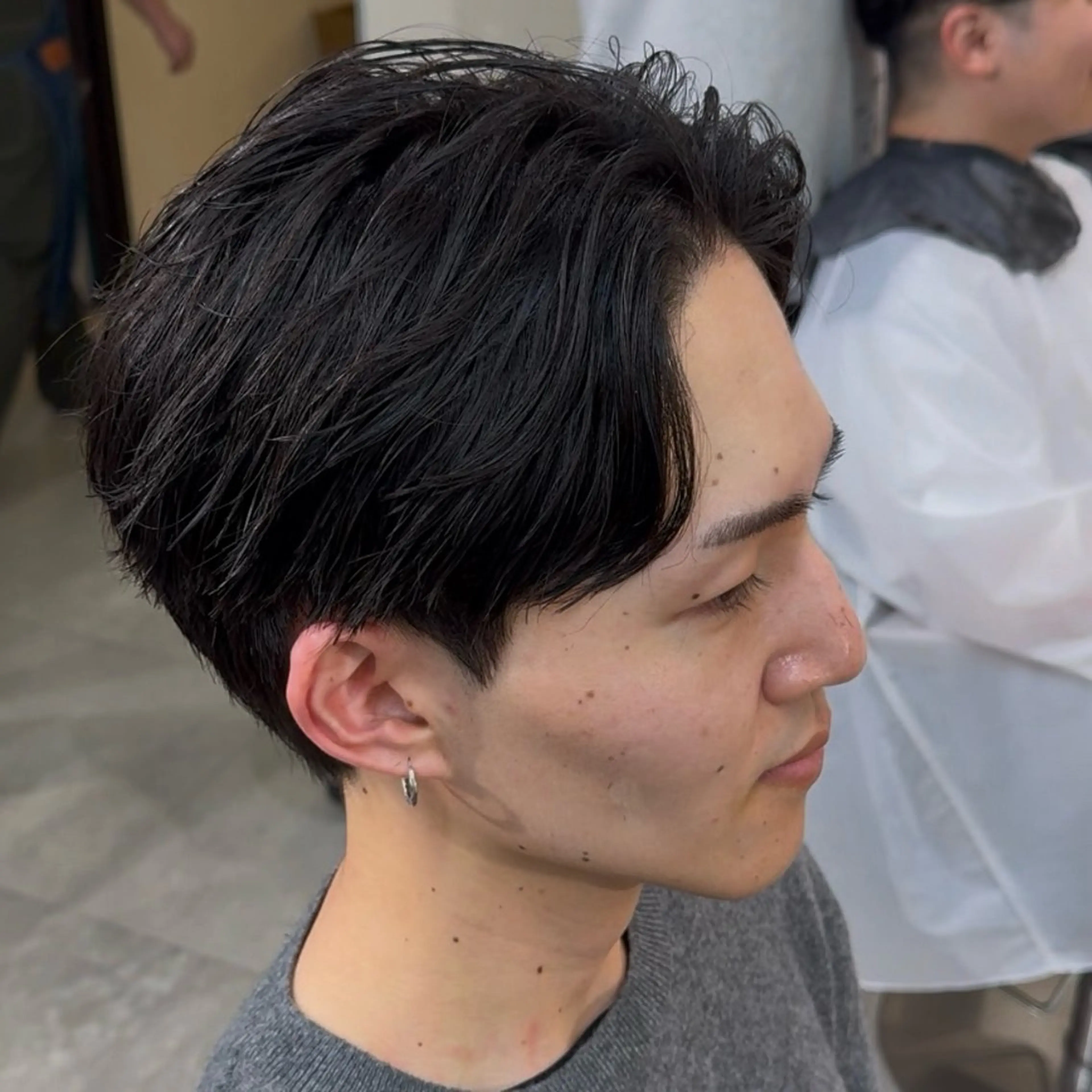 ショート メンズ センターパート ショートヘア カット 永野 正芳のヘアスタイル