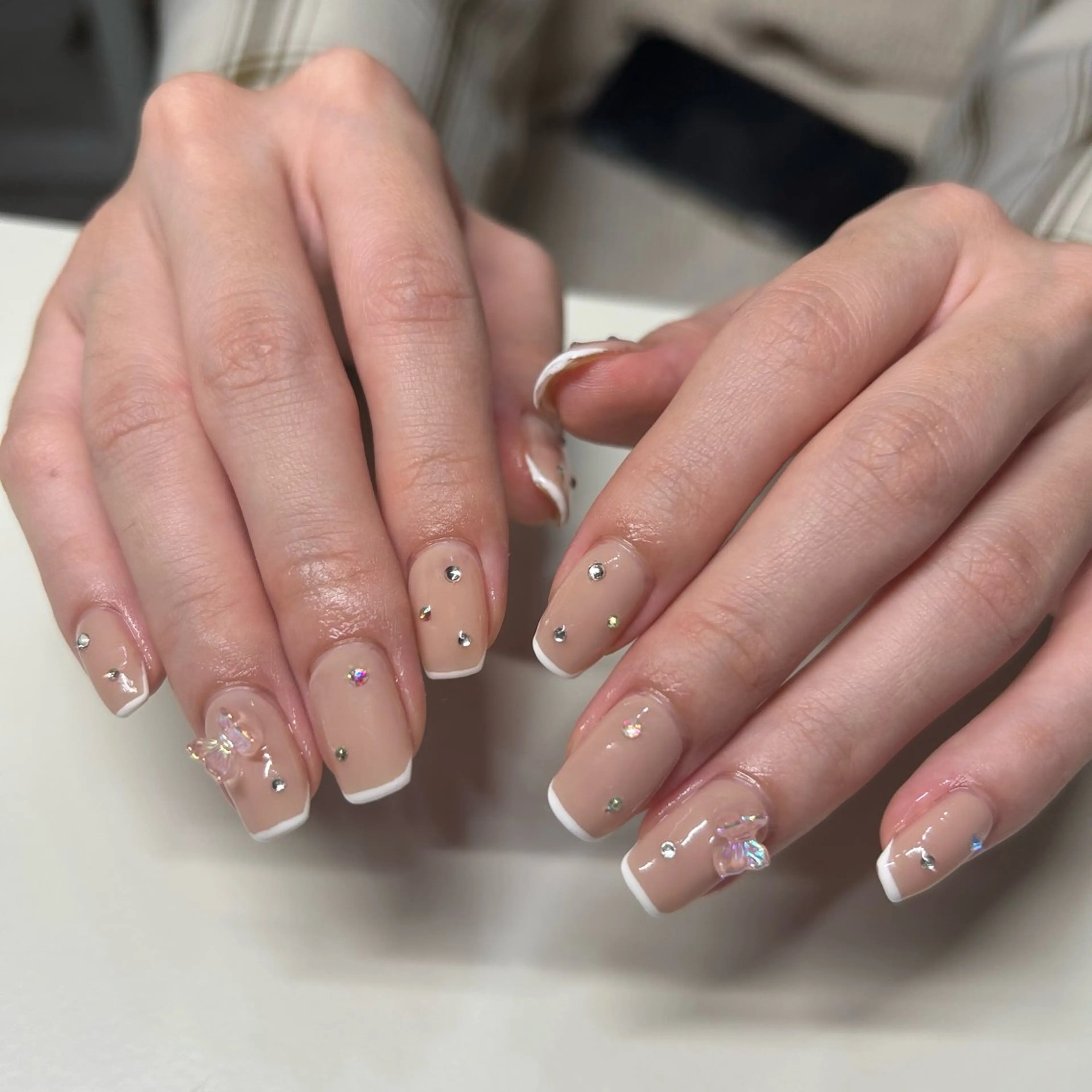 ネイル ブルー フットネイル ジェルネイル キラキラネイル 韓国ネイル RooM -produce by maynail-所属・RooM -mizuki-のネイルデザイン