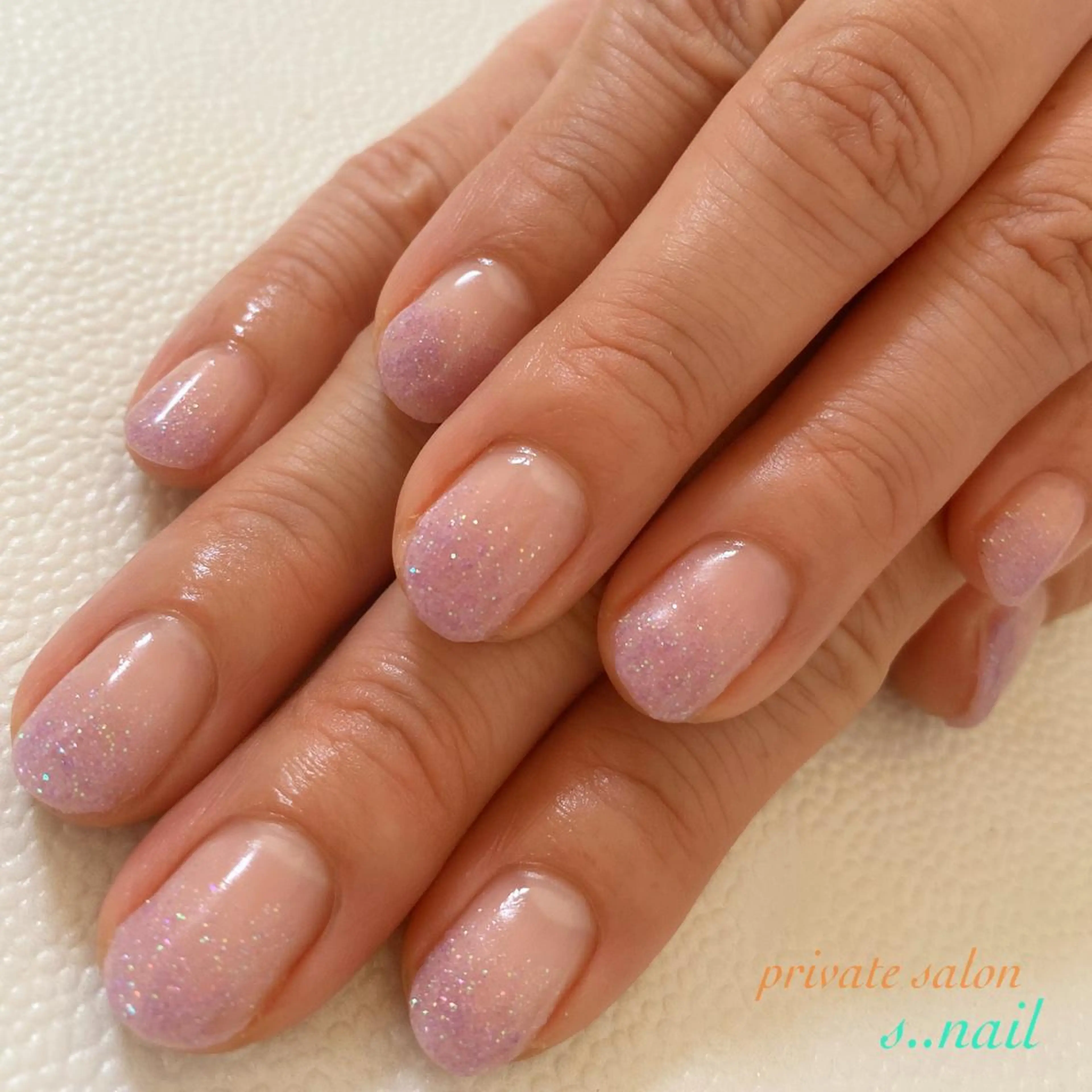 ネイル ラメ(グリッター) パープル ハンドネイル フットネイル s..nail / MORITAのネイルデザイン