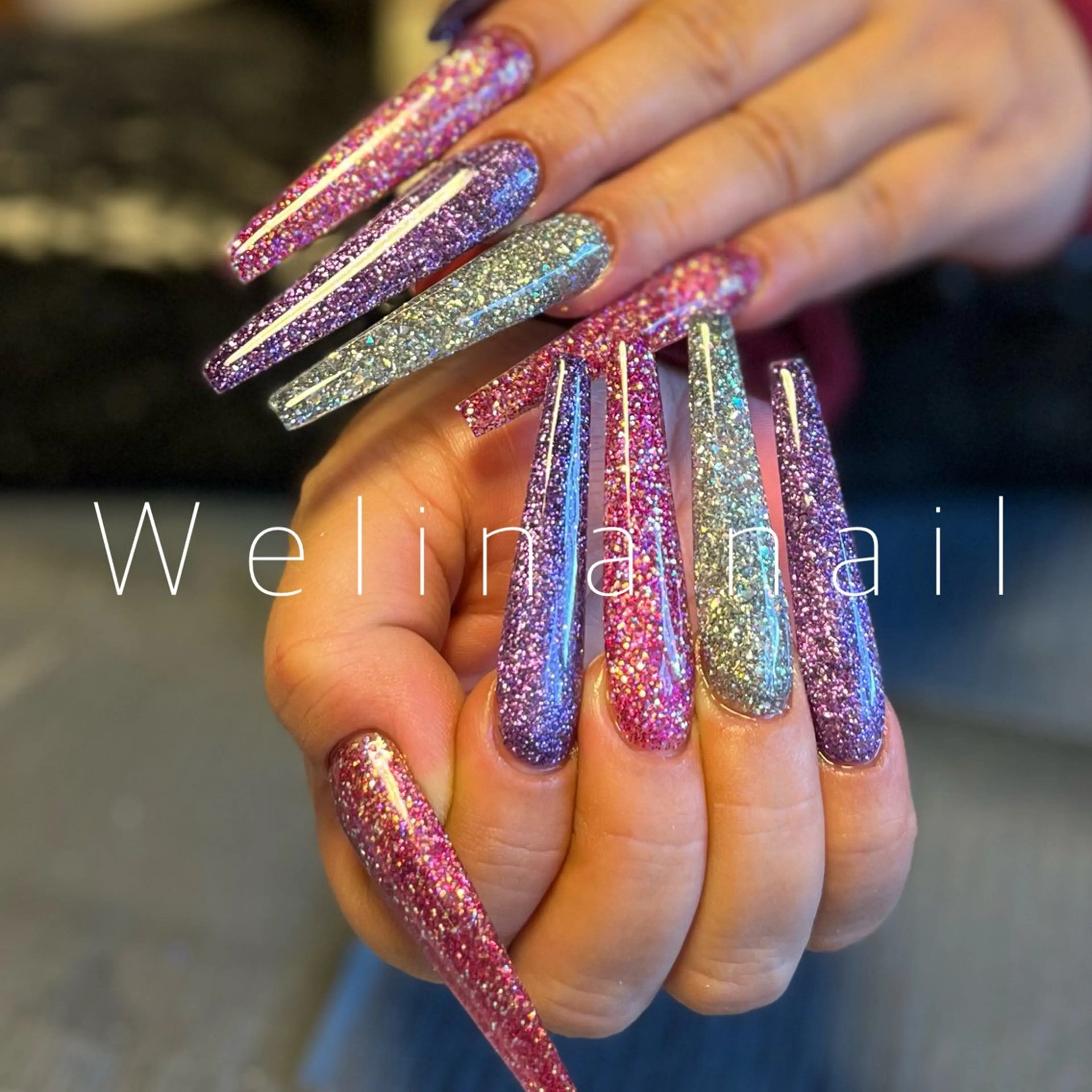 ネイル ロングネイル スカルプネイル Welina nailのネイルデザイン