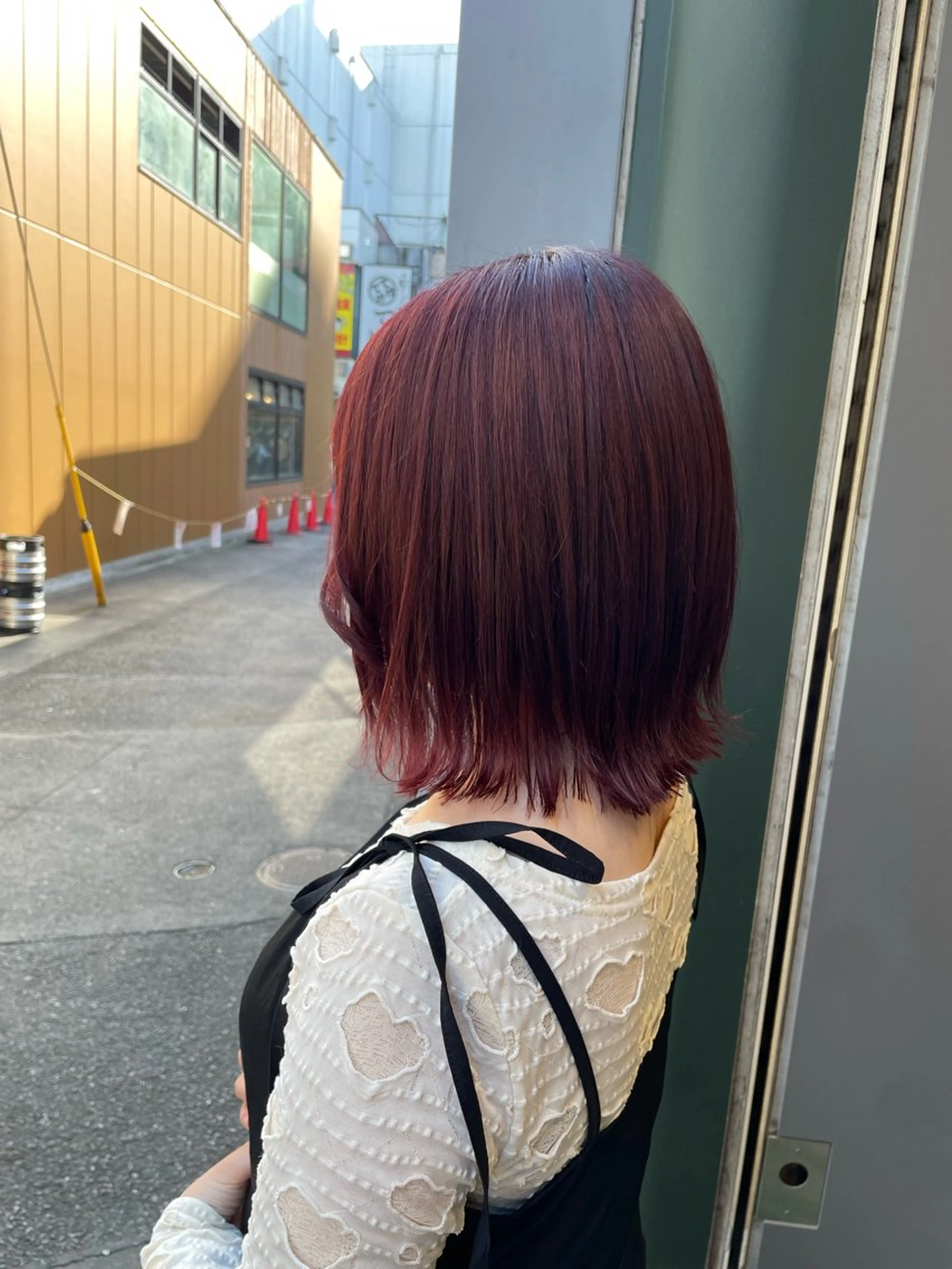 カラー レッドカラー カット ヘアカラー トリートメント 🪸暖色艶カラー/ shiori🫧のヘアスタイル